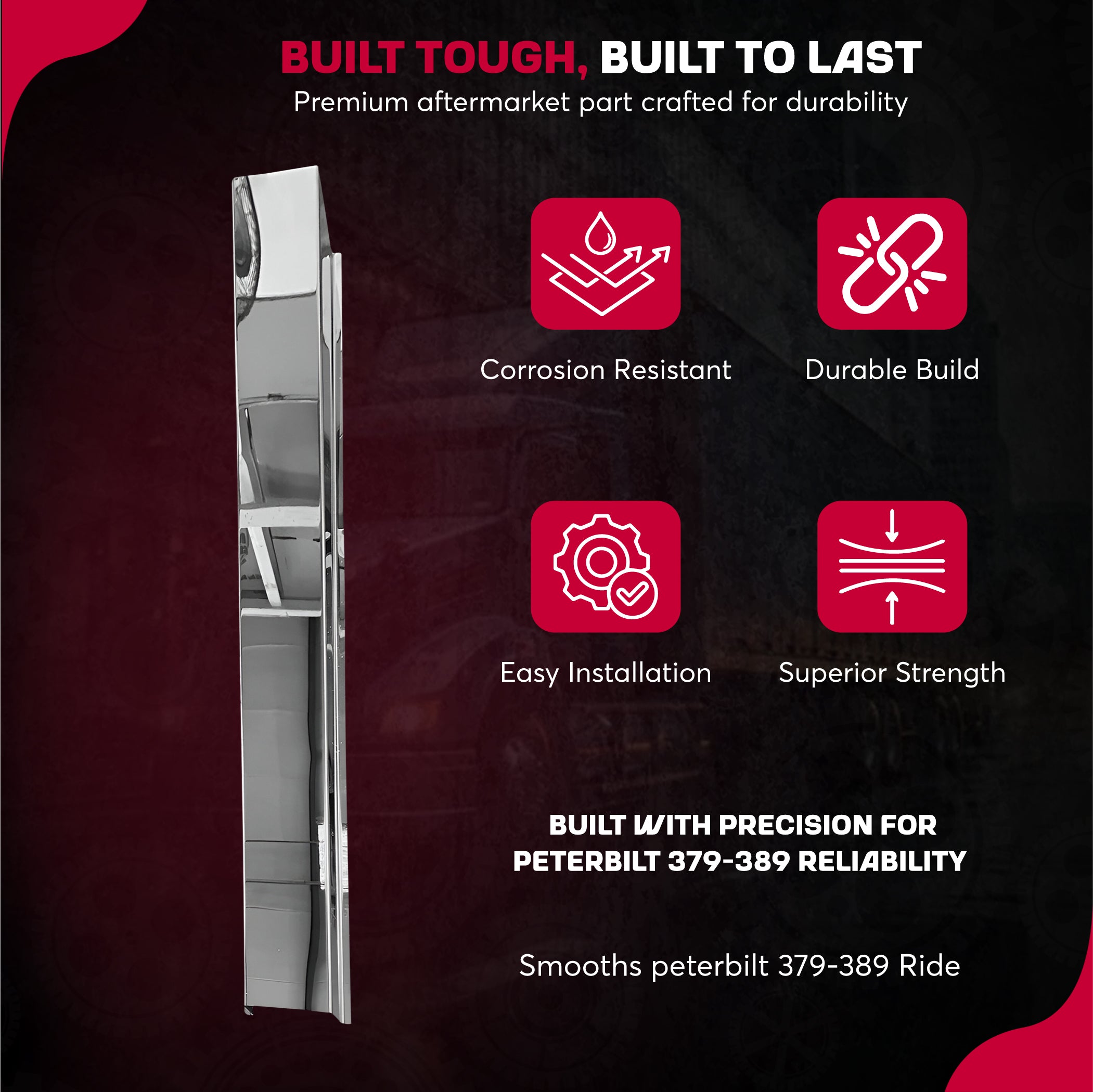 Peterbilt 379 - 389 Sleeper Joint Cover