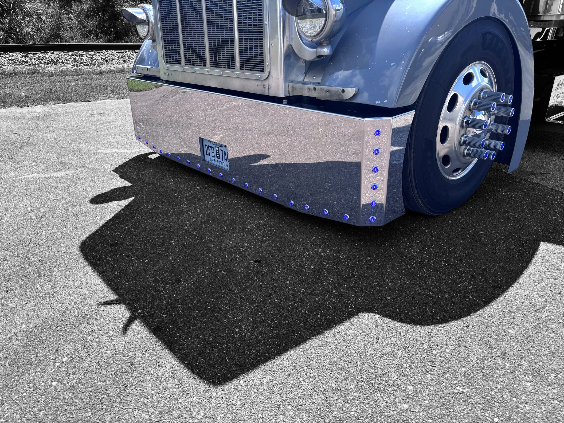 Peterbilt 379 389 Stainless Steel Buzzard Bumper