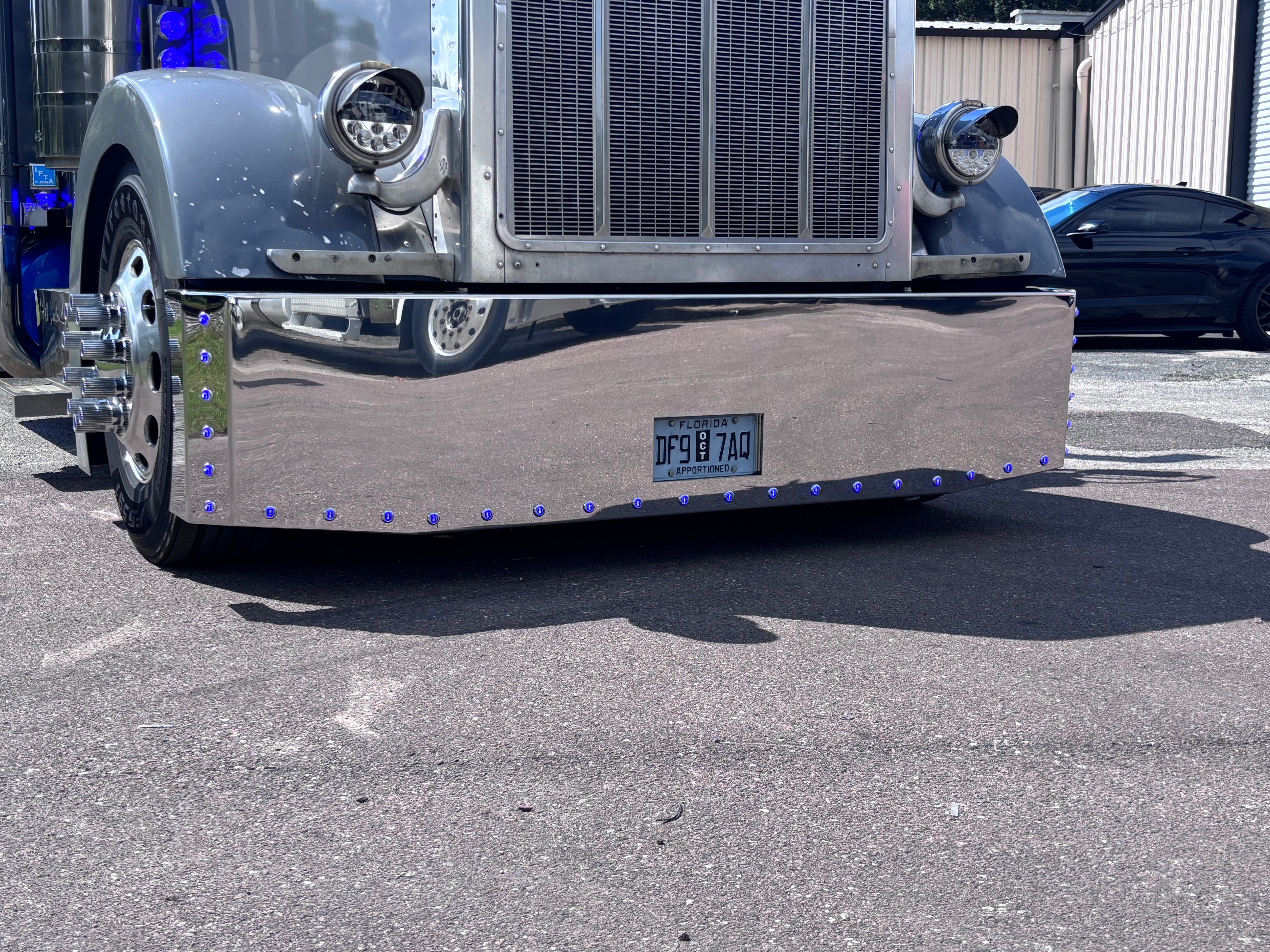 Peterbilt 379 389 Stainless Steel Buzzard Bumper