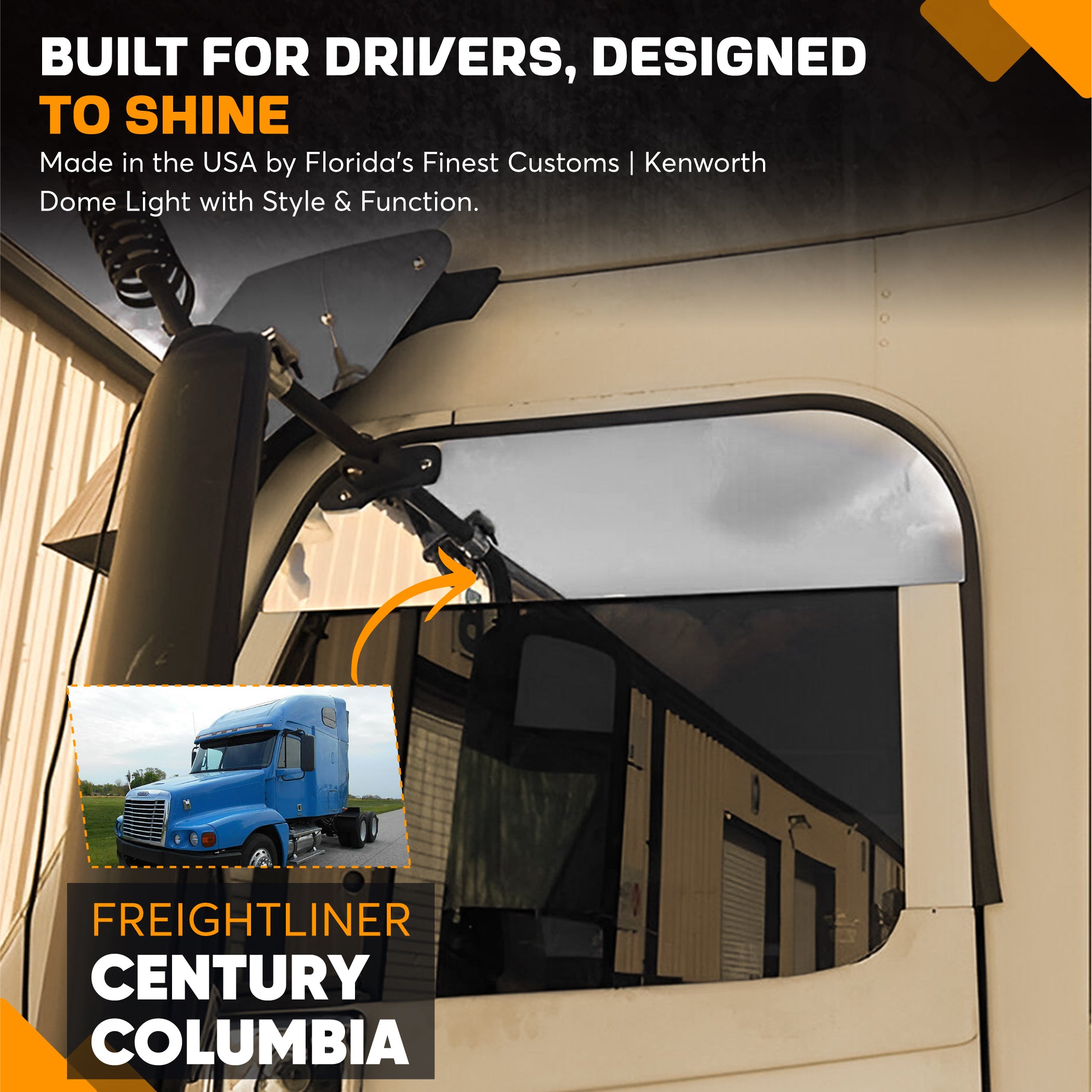 Freightliner Century Columbia Window Chops 8 Inch Set