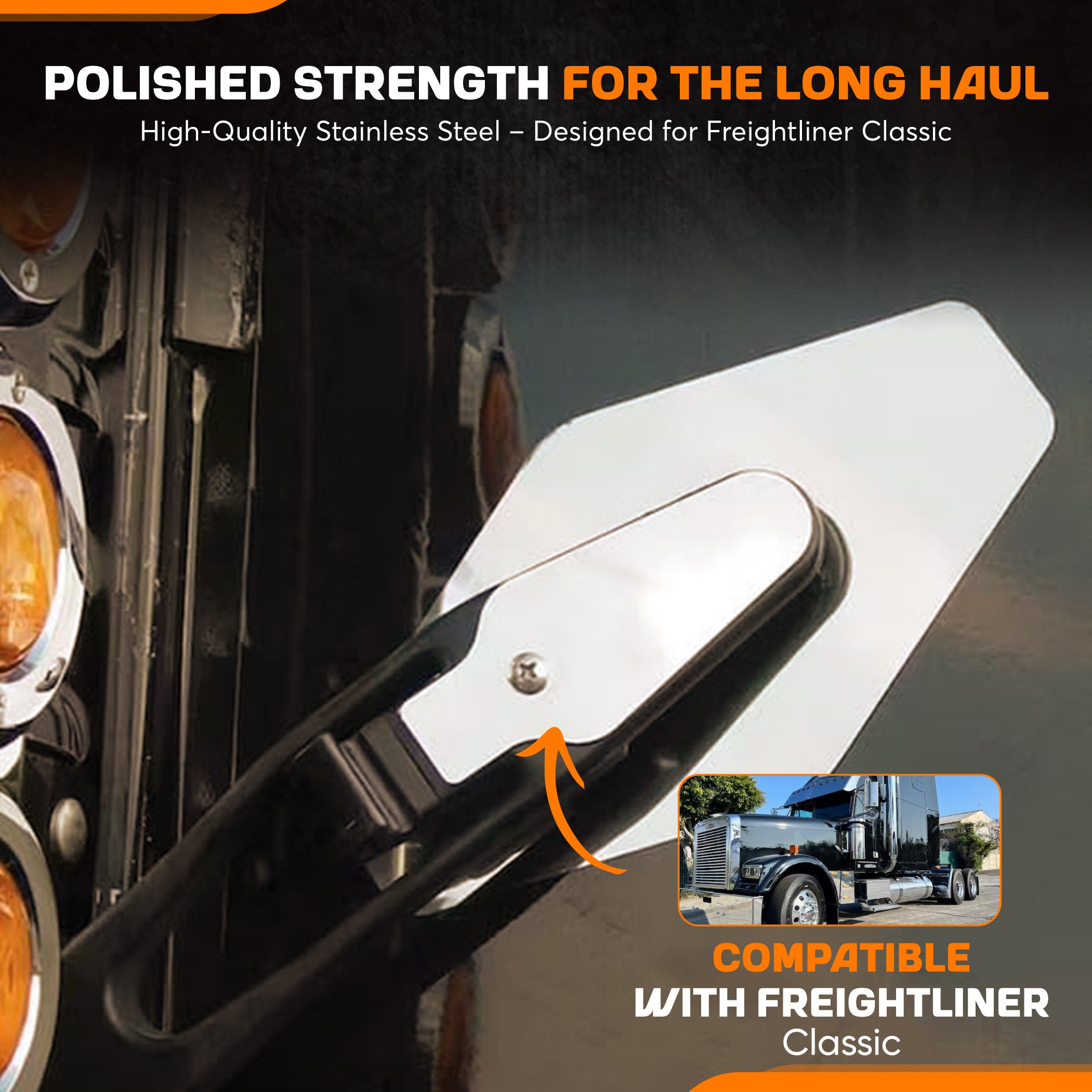 Freightliner Classic Hood Latch Trim Set