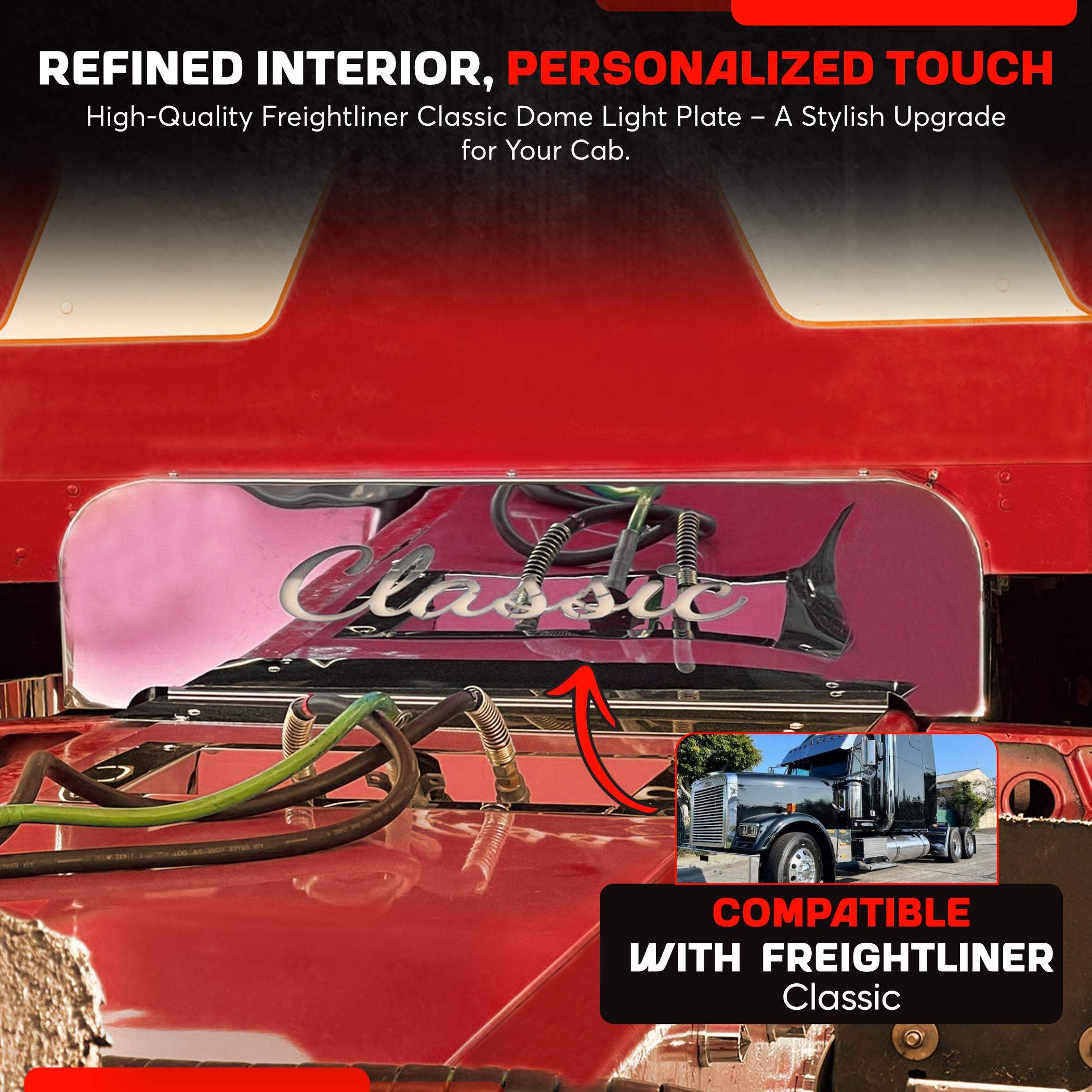 Freightliner Classic Top Of Chasis Air Bag Cover Light Box