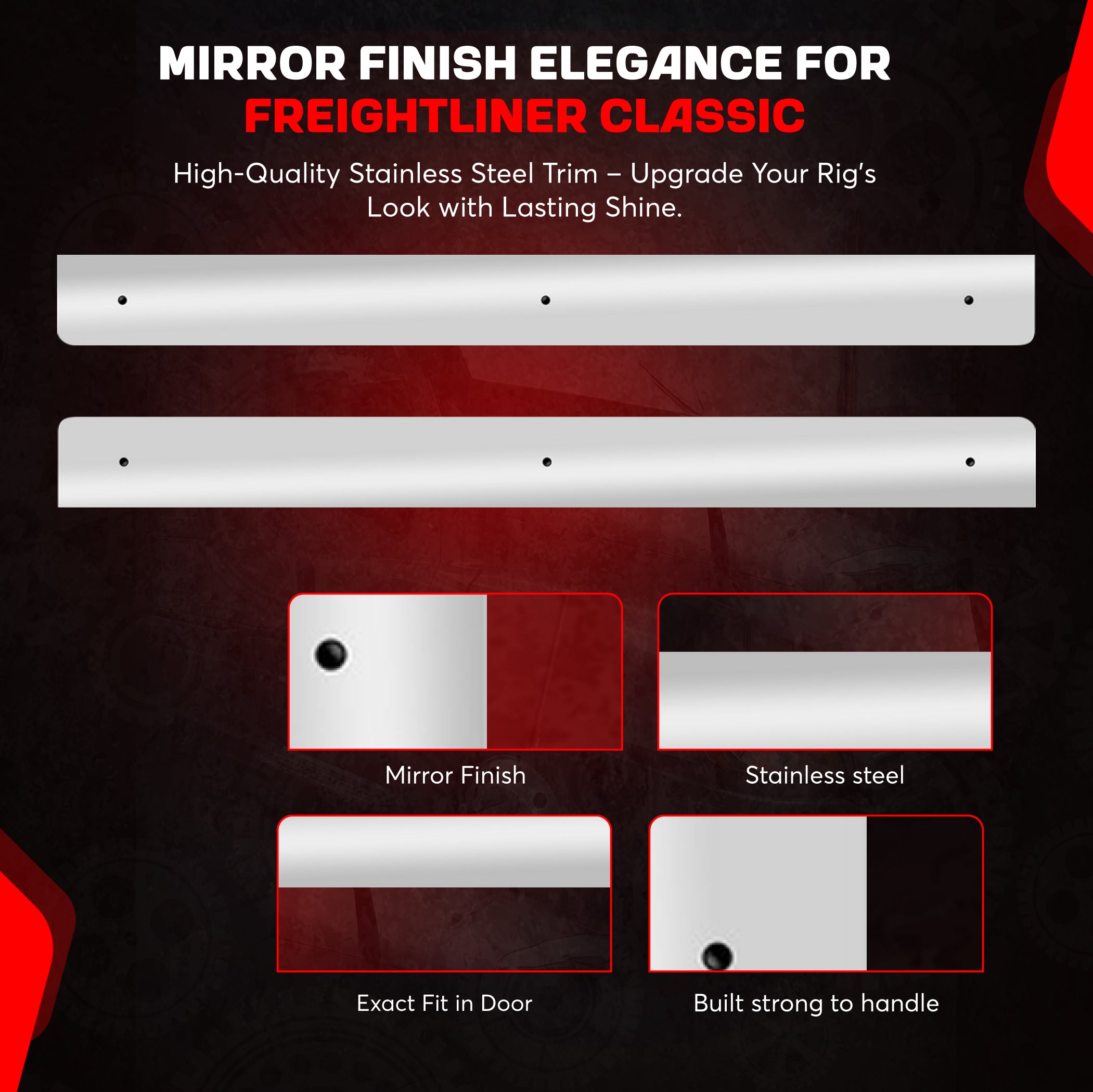 Door Trim Set compatible with Freightliner Classic