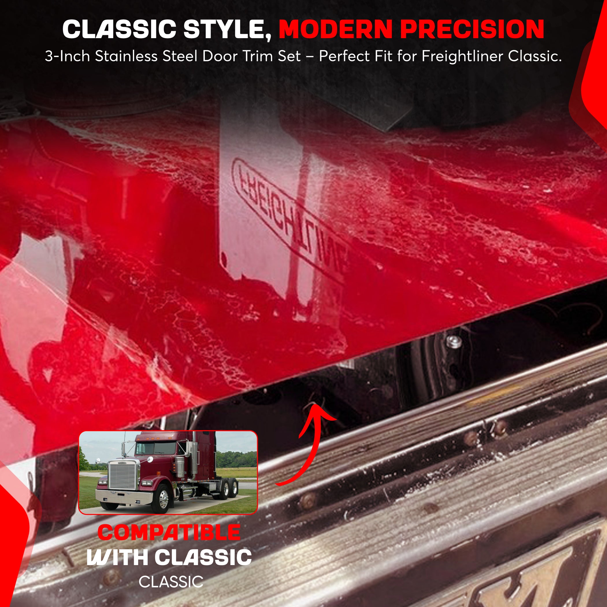 Door Trim Set compatible with Freightliner Classic