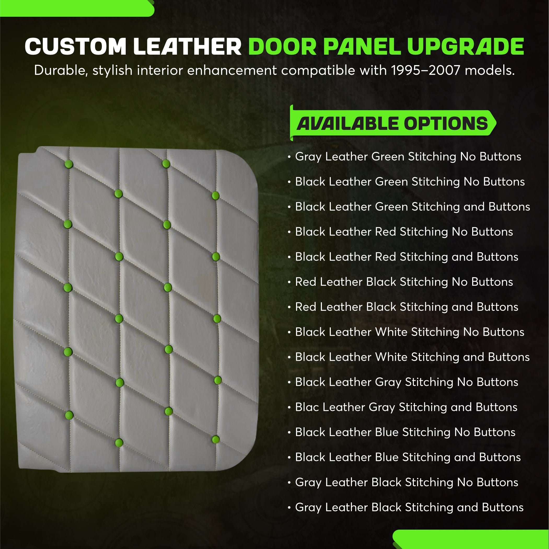 Freightliner Classic FLD Leather Door Panel SET