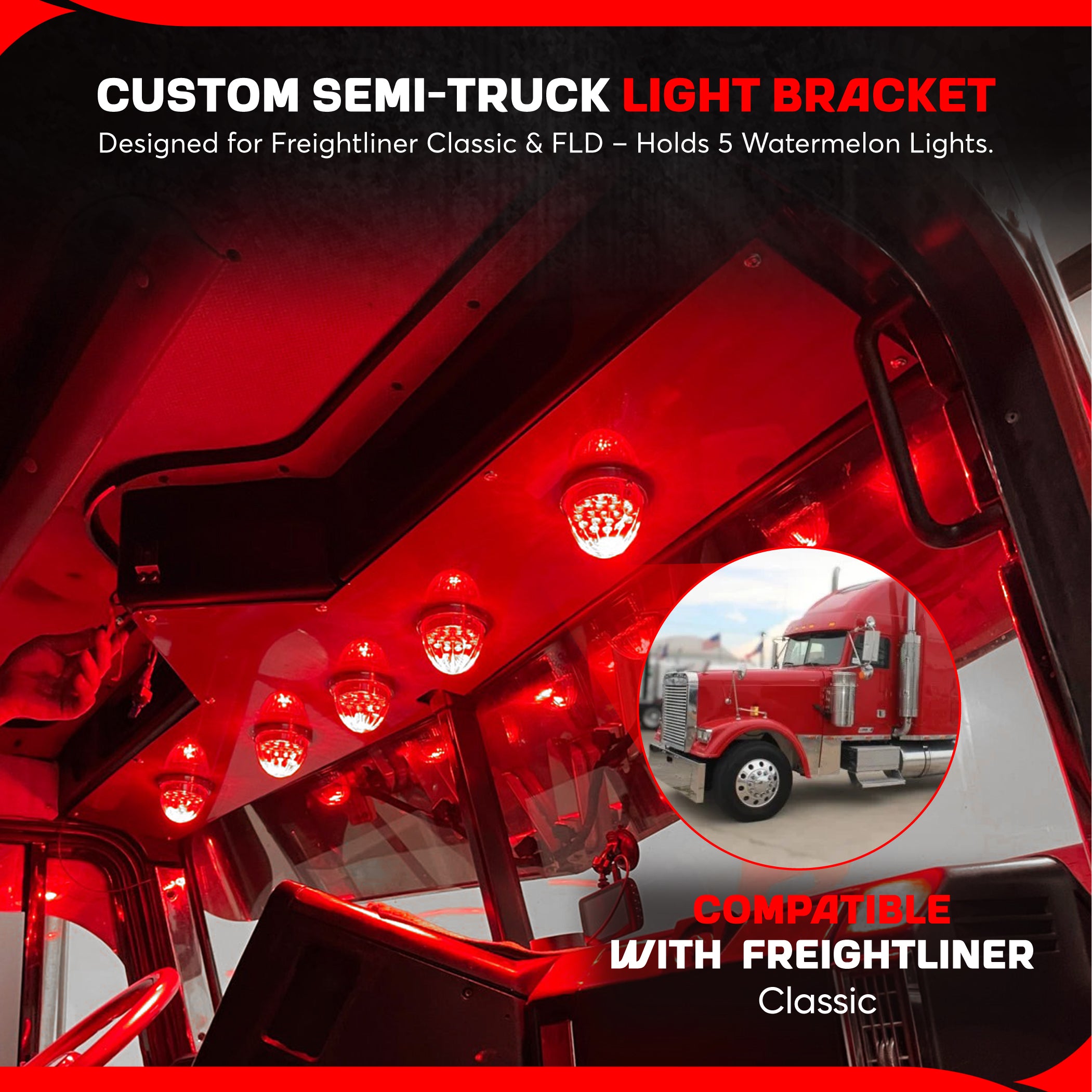 Freightliner Classic Over Dash Lights Panel