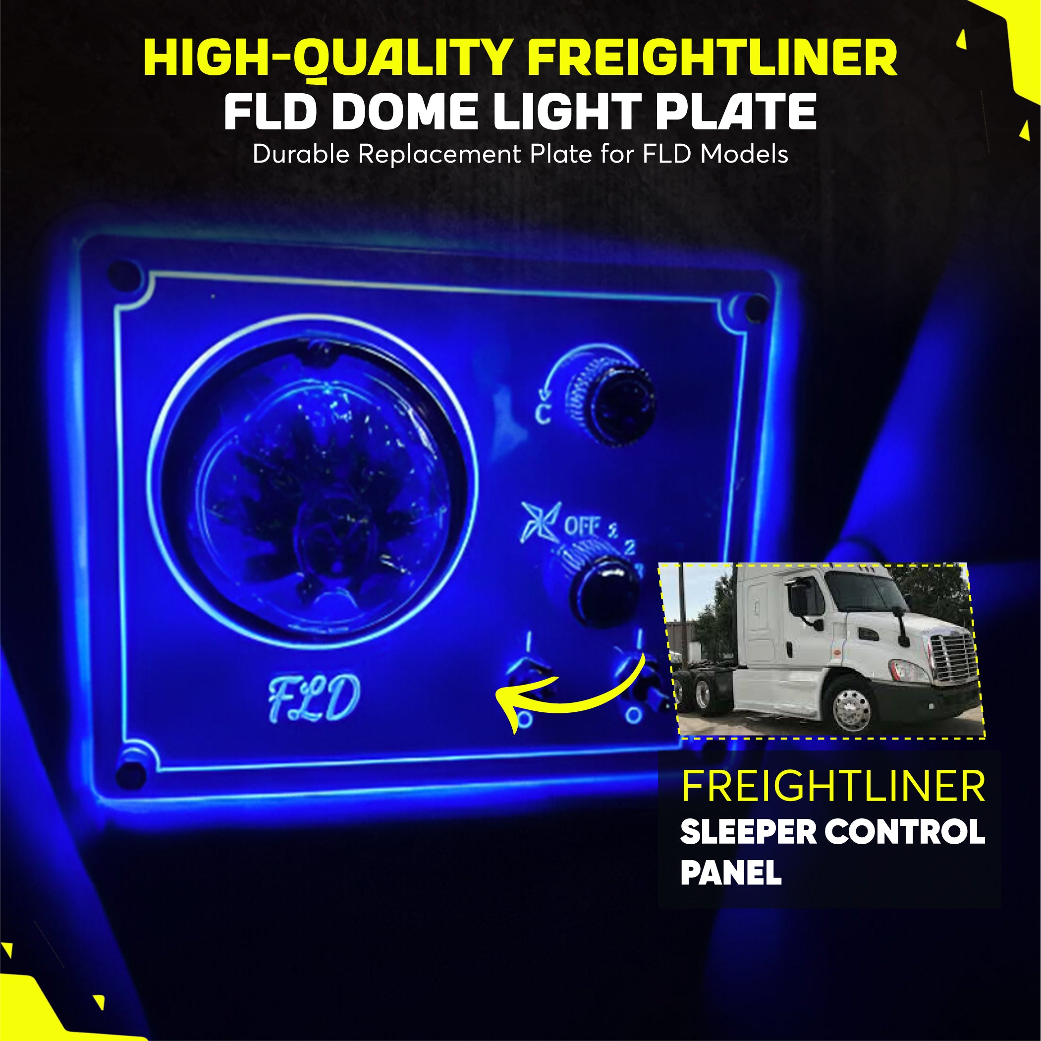 Freightliner FLD Sleeper AC Control Panel Frame