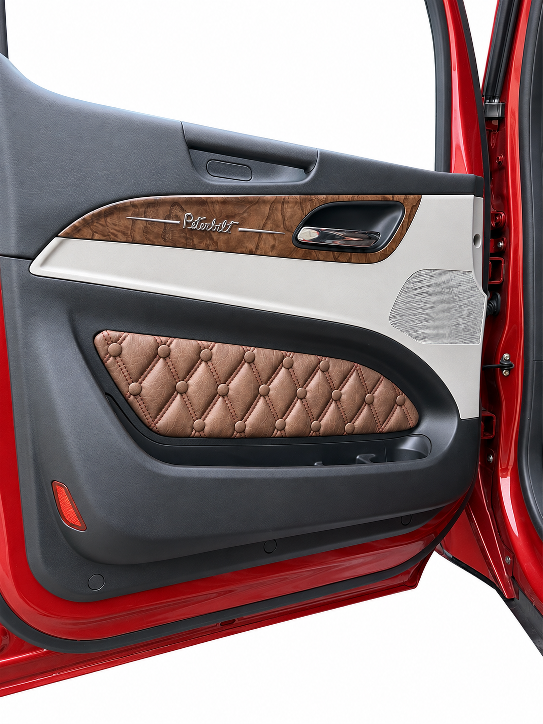 Peterbilt 589-579 Leather over dash and Door Insert Panels Set
