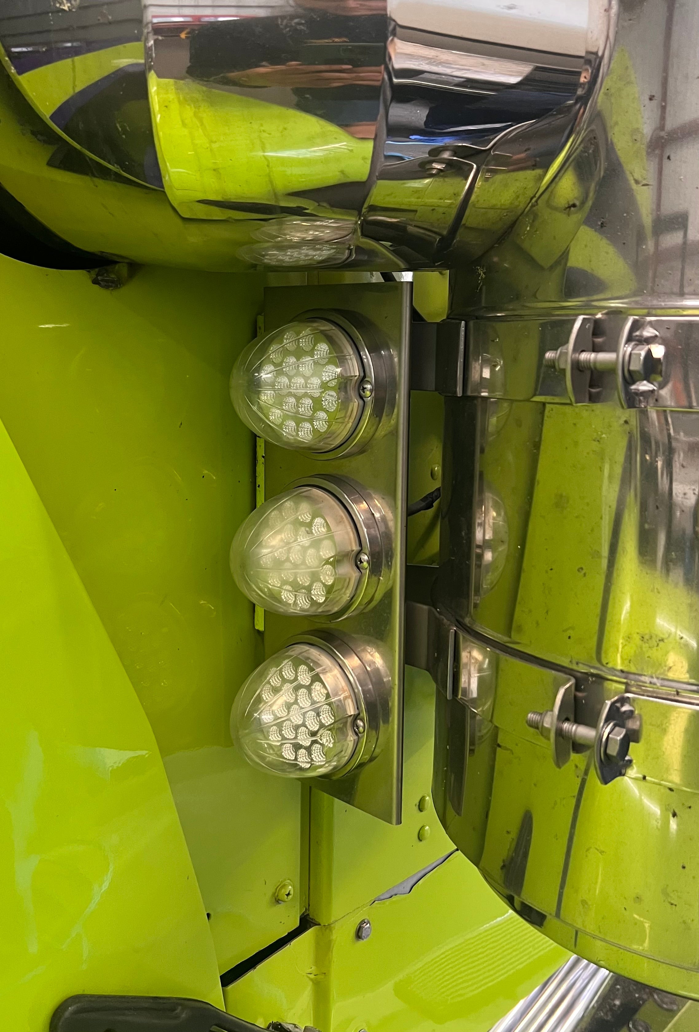 Front Air Filter Light Bar Set 12 Inch Set Watermelon Lights Not Included Compatible with Kenworth W900