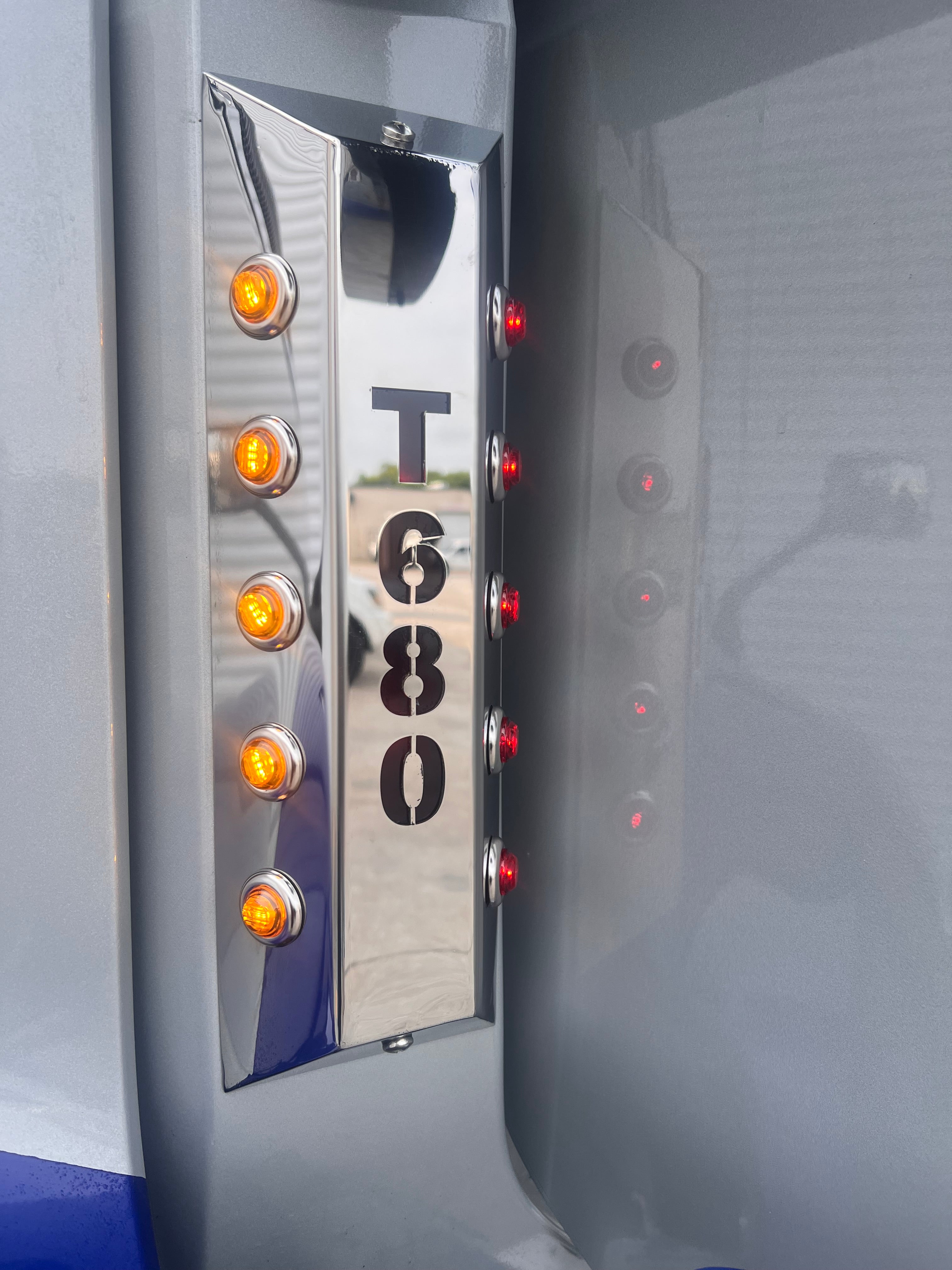 Air Cleaner Lightbar Penny Lights Set 15" Compatible with Kenworth T680