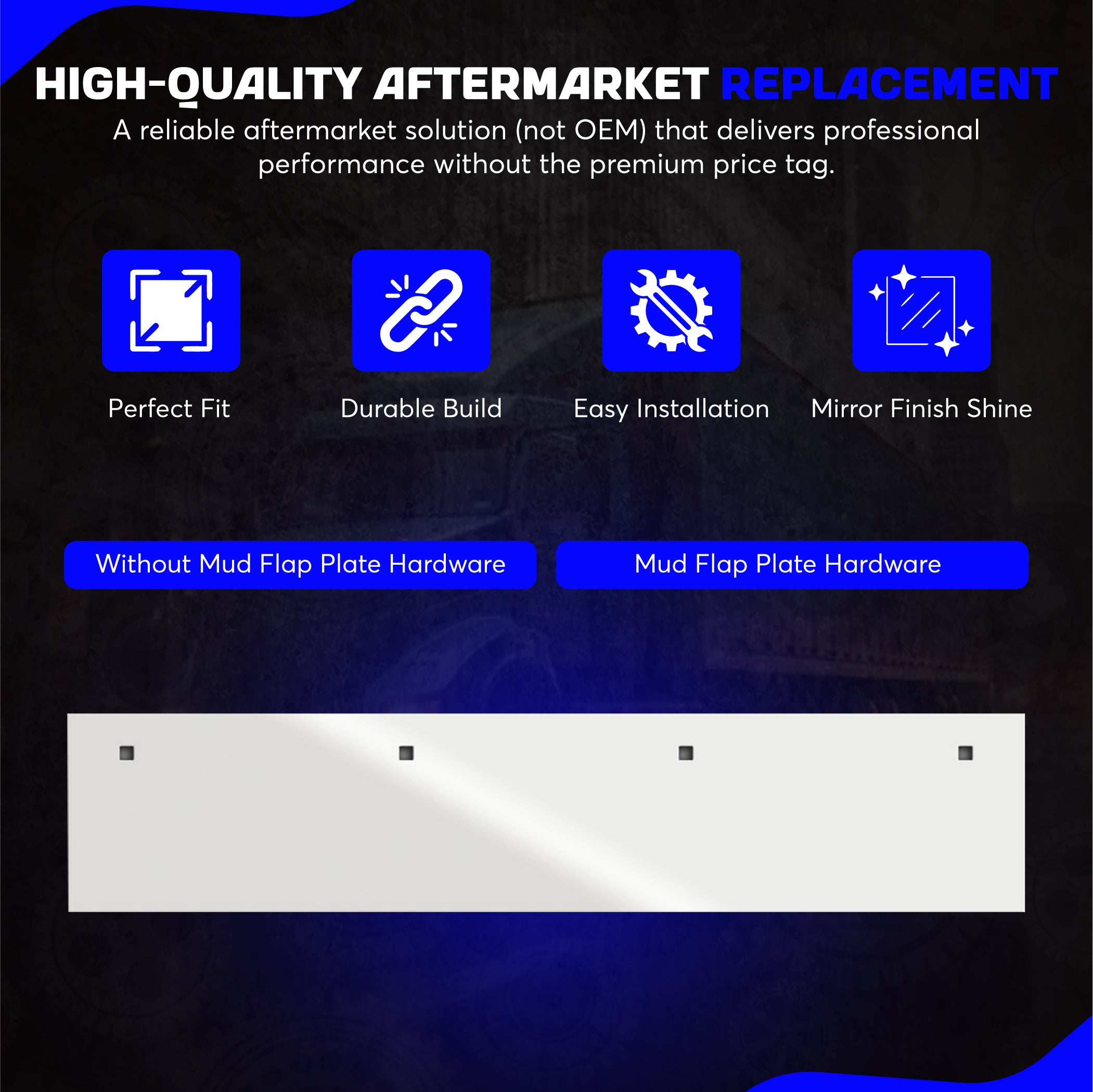 Top Flap Accent Stainless Steel Trims 5 X 24 Inches Pair Universal Fit