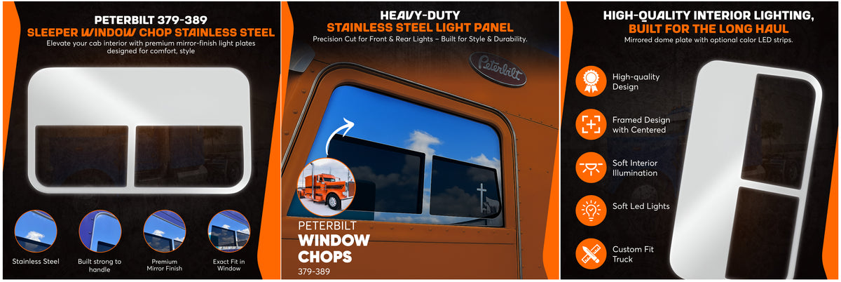 Peterbilt 379 389 Sleeper Window Chop, photo 3
