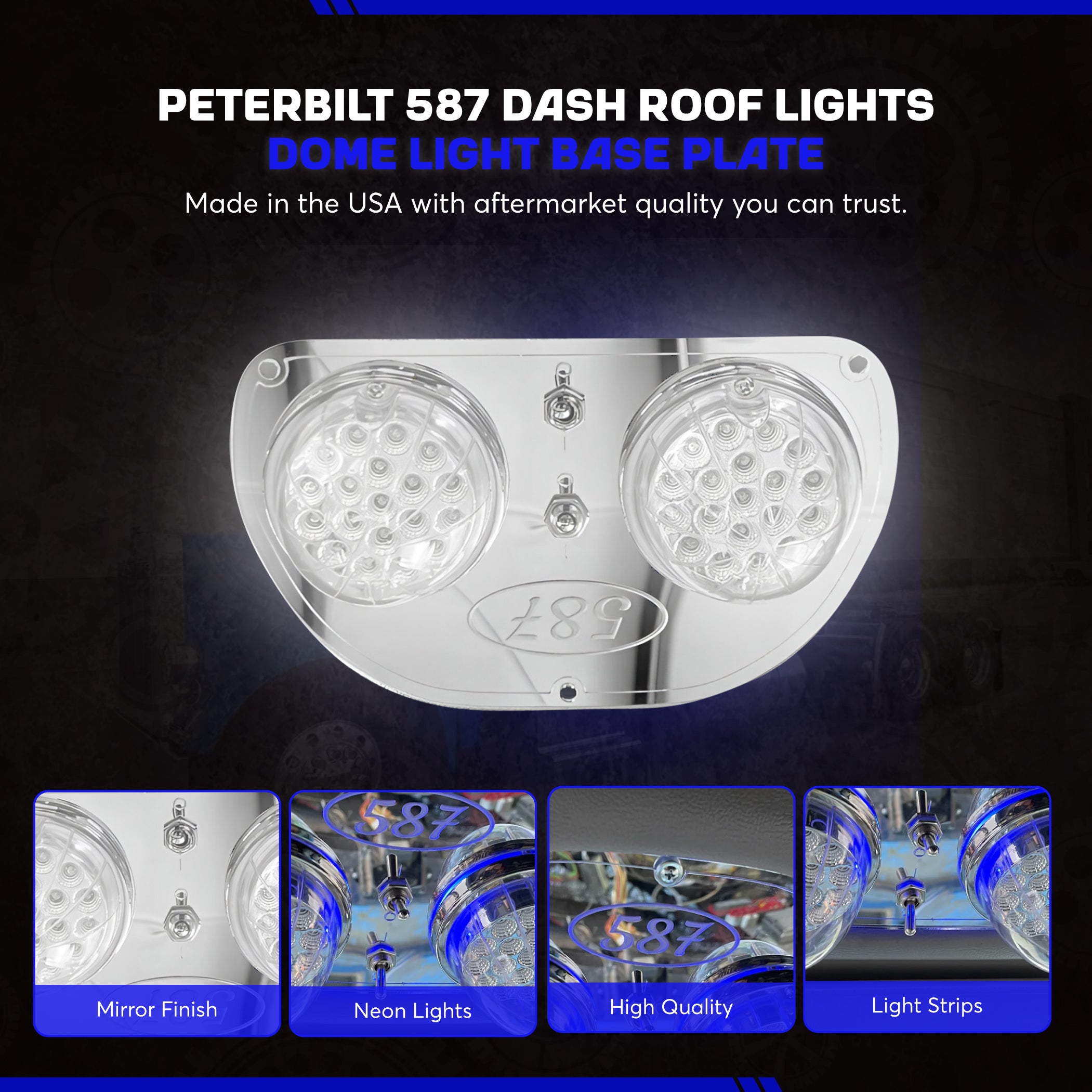 Peterbilt 587 Dash Roof Lights