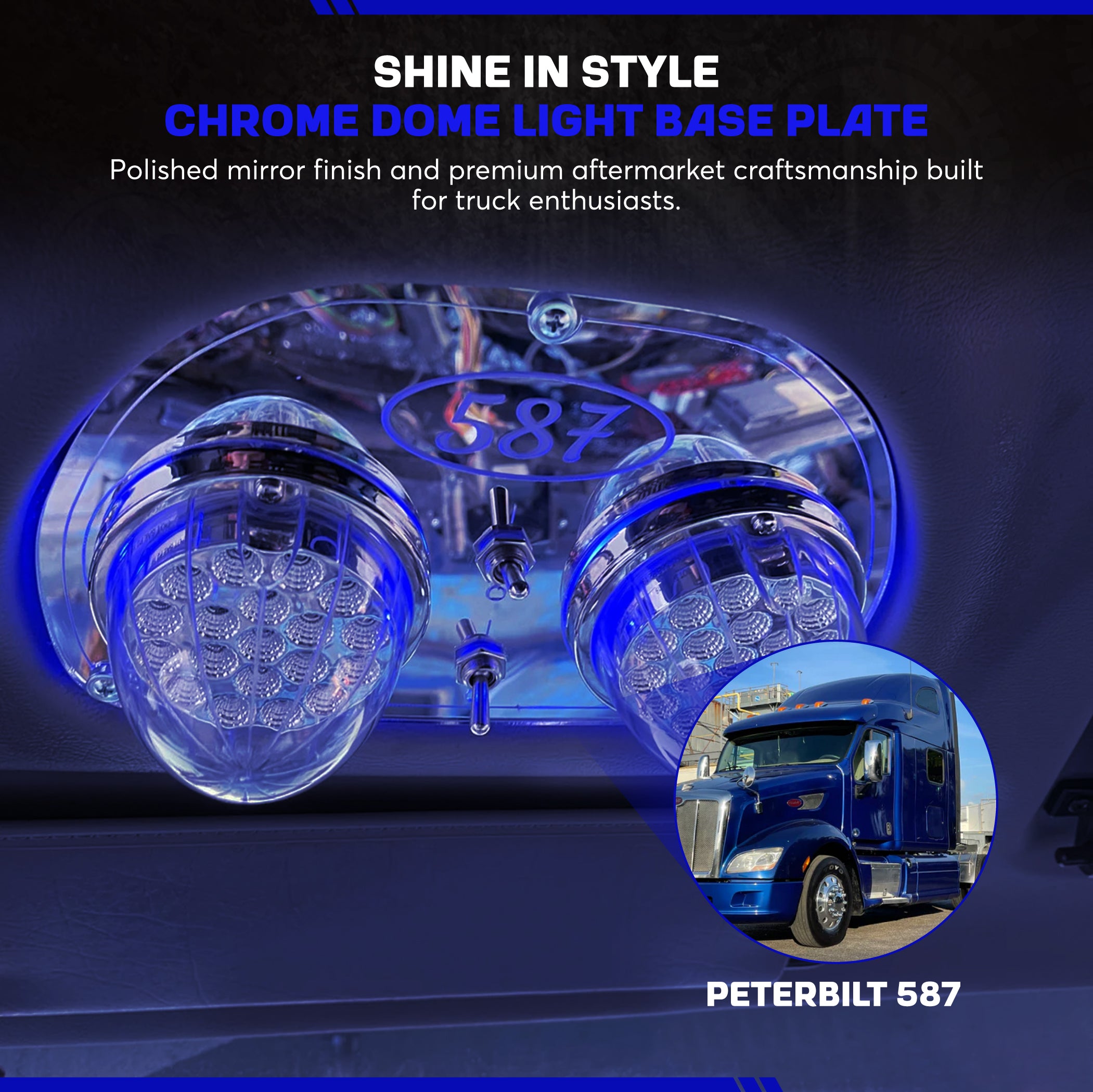 Peterbilt 587 Dash Roof Lights