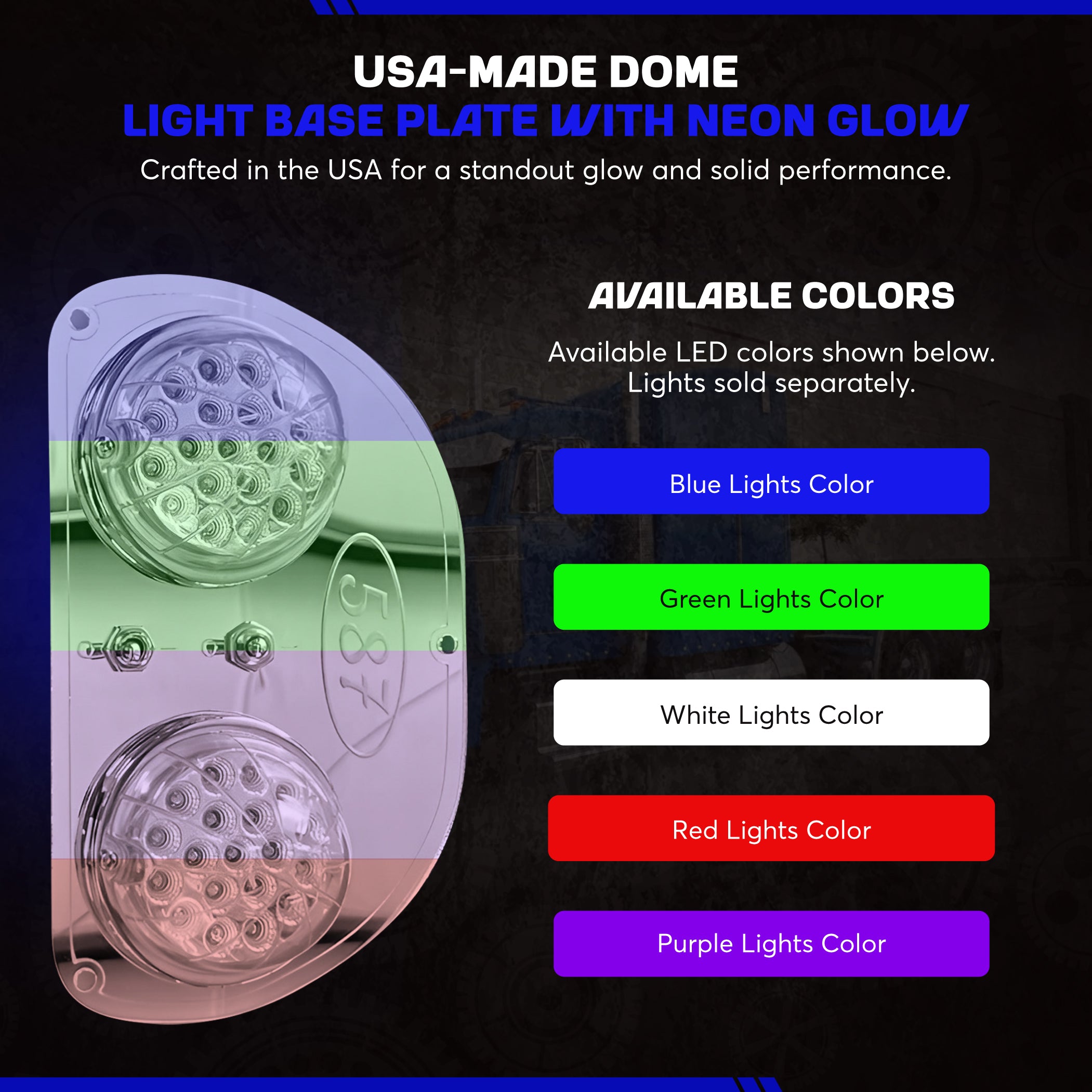 Peterbilt 587 Dash Roof Lights