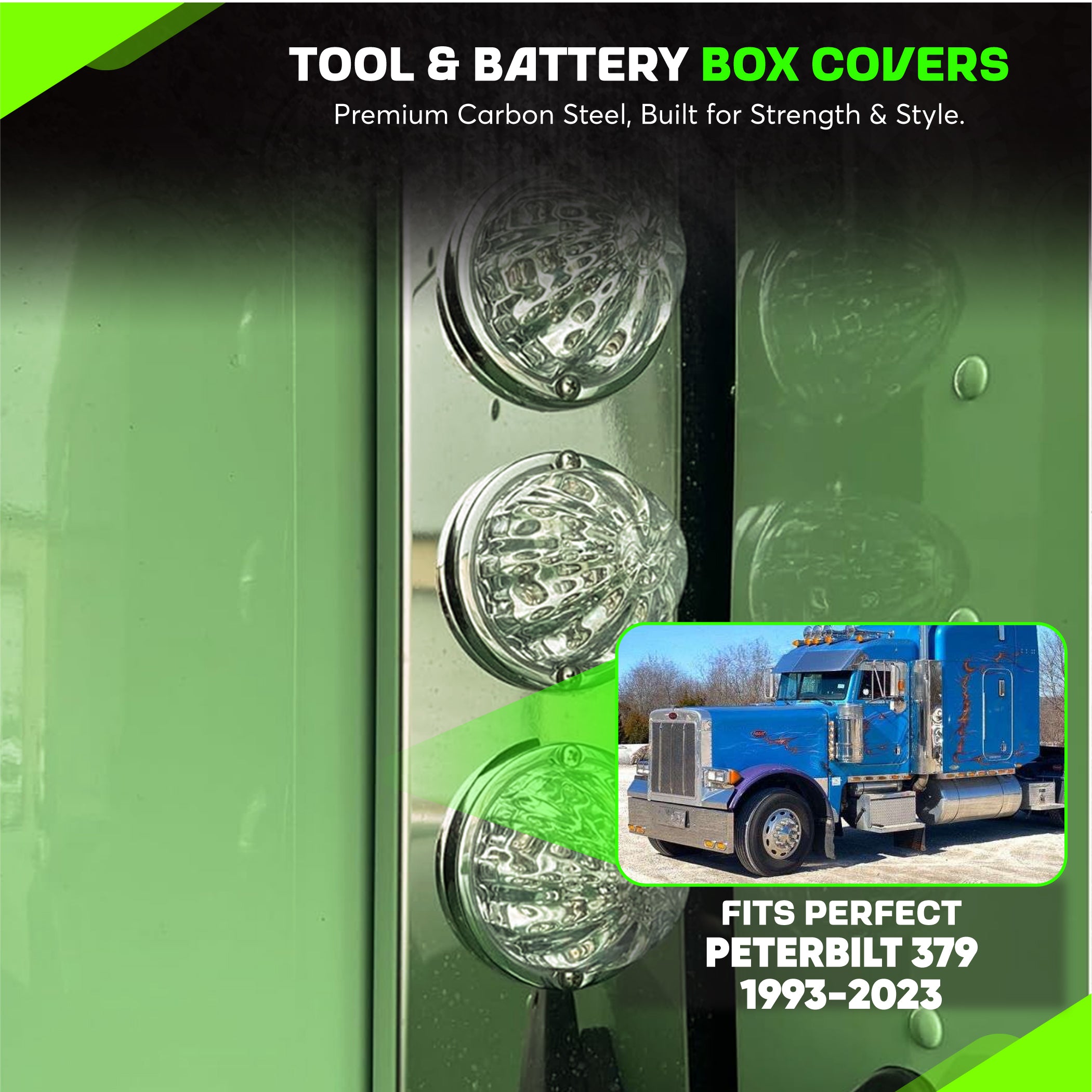 Peterbilt 379 1993-2023 Air Filter Cover Set