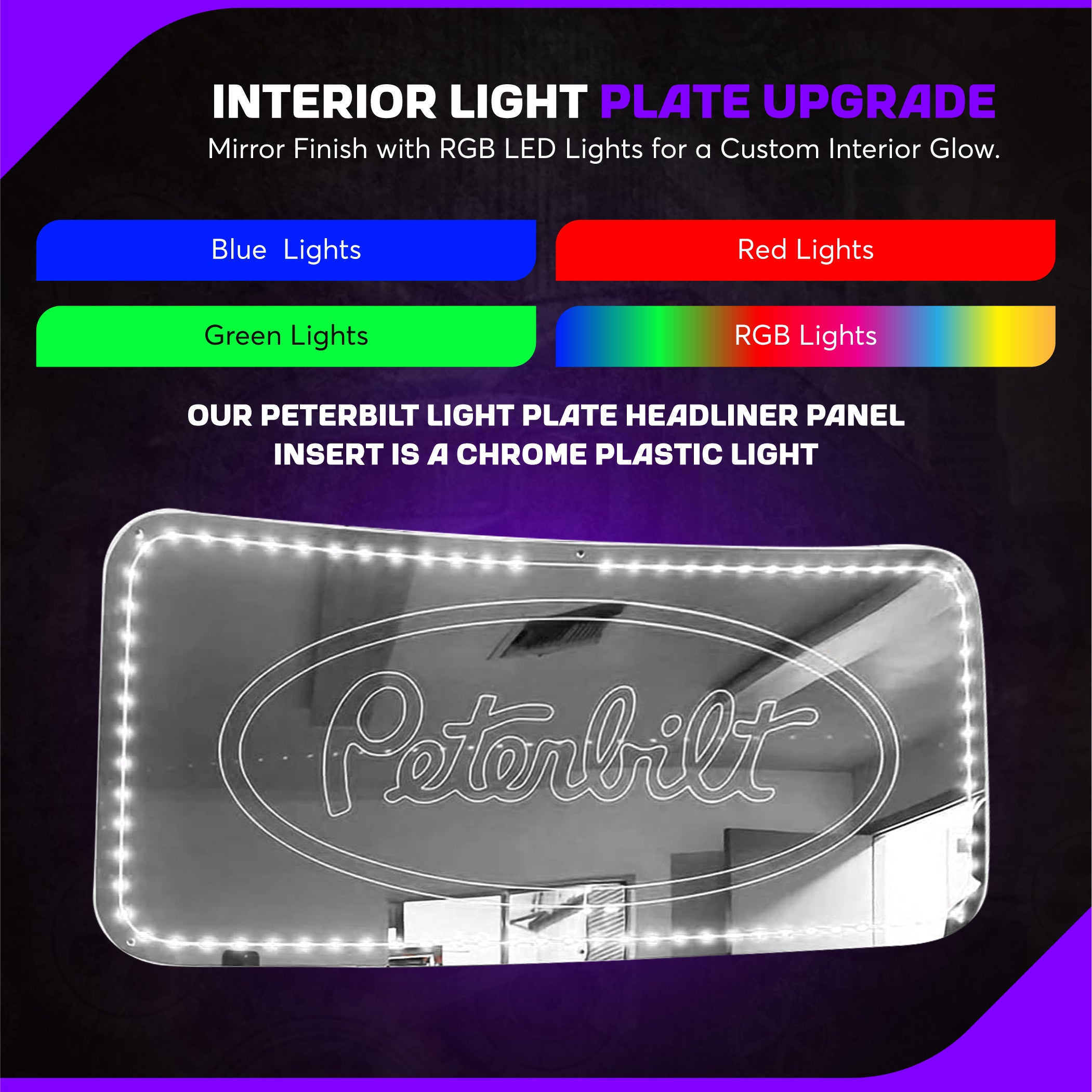 Peterbilt 386, 388, 389 Headliner Insert