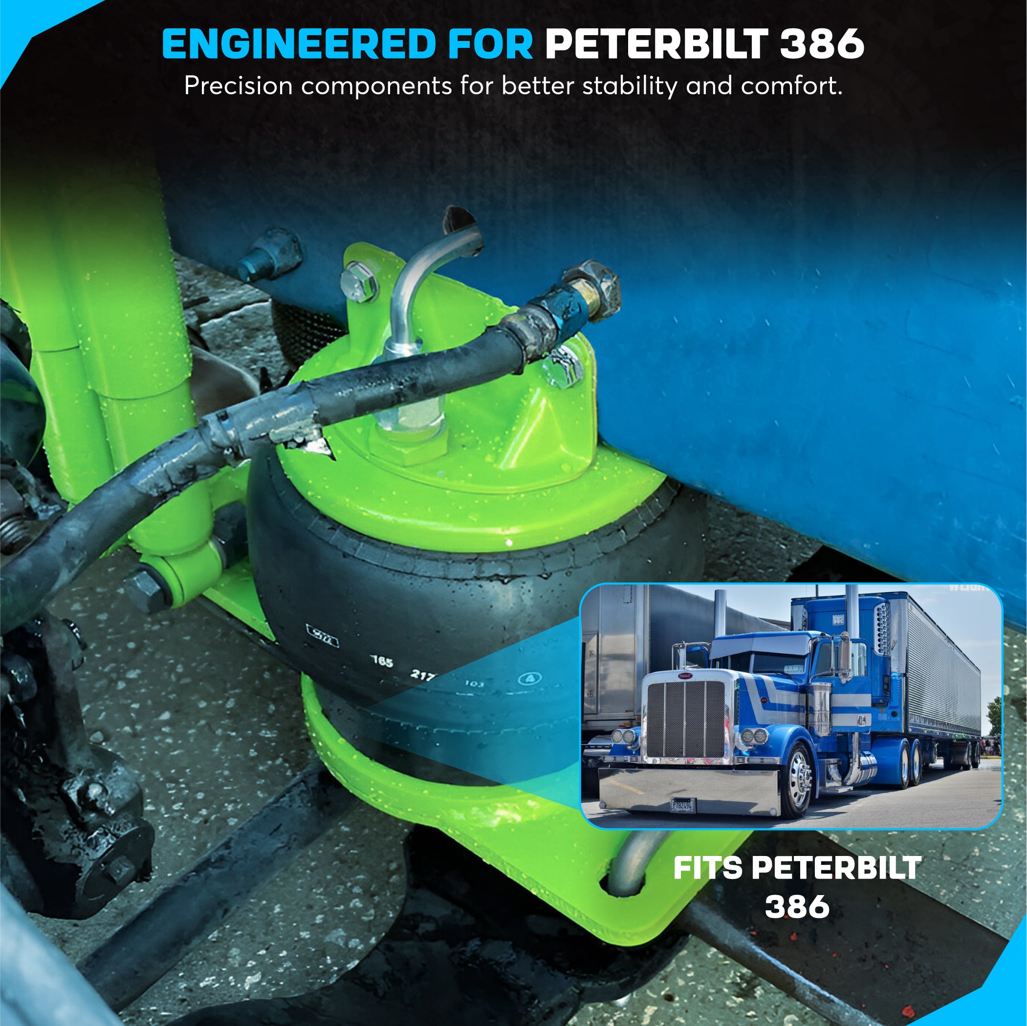Peterbilt 386 Air Ride Kit