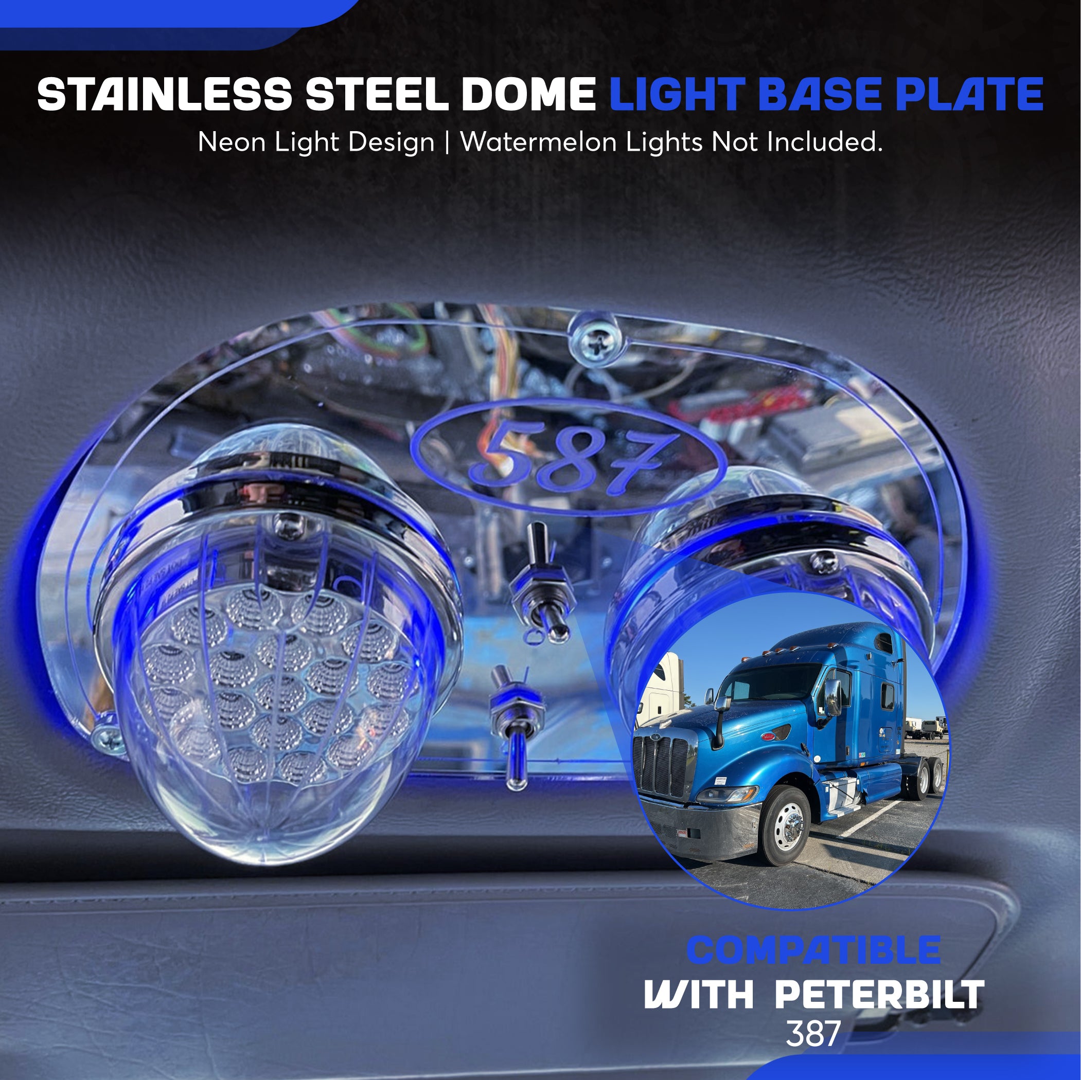 Peterbilt 387 Center Dash Roof Lights