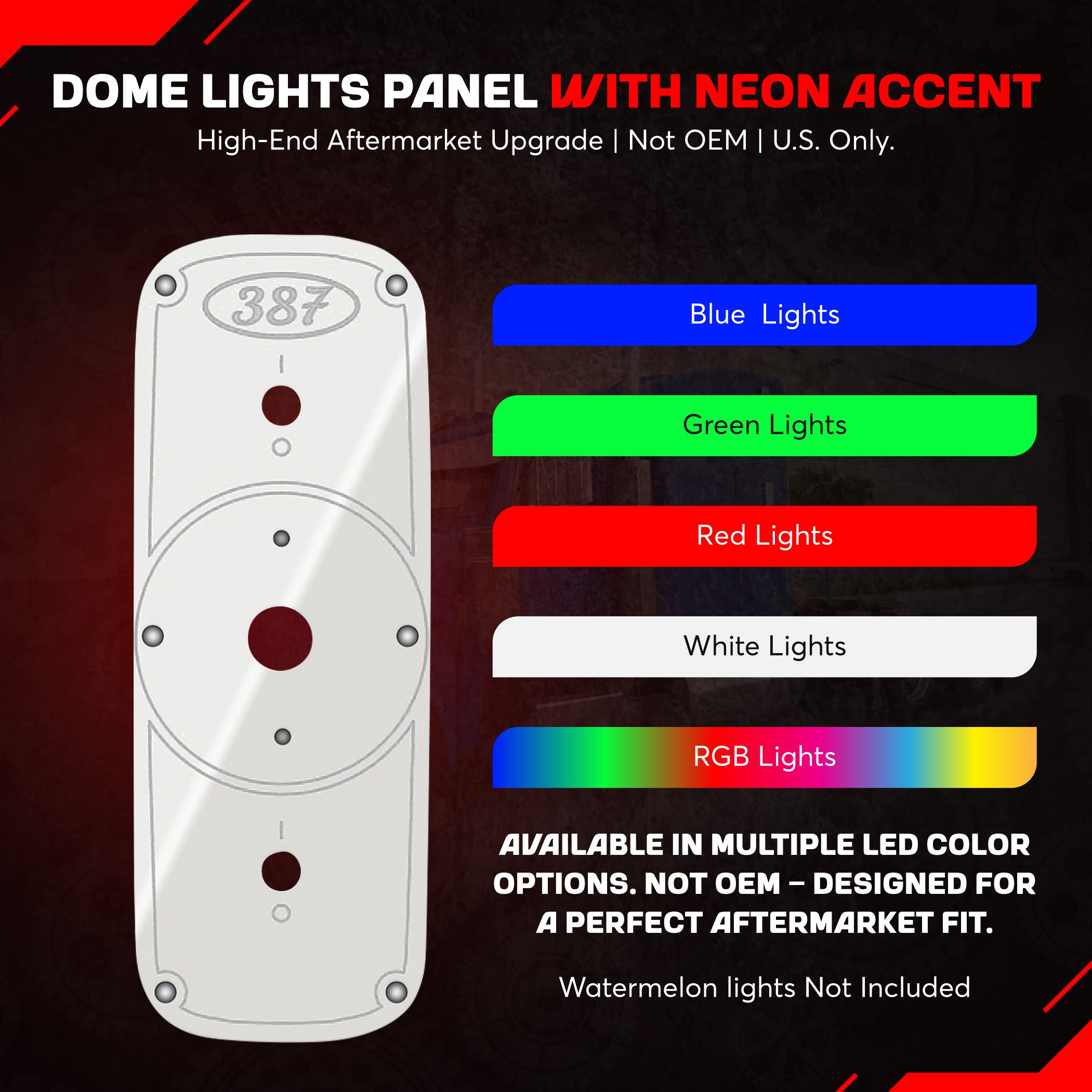 Peterbilt 387 Dome Lights