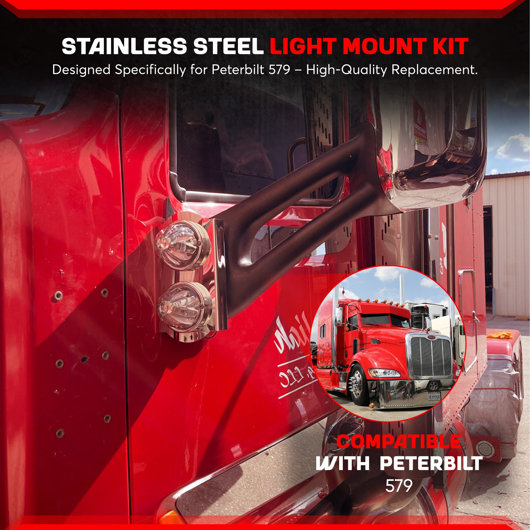 Peterbilt 579 Light Mount Set