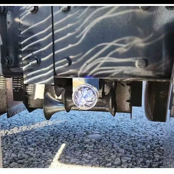 Outward-Facing Frame Stright Bracket With Watermelon Light Hole Stainless Steel | Watermelon Light Not Included | Universal Fit