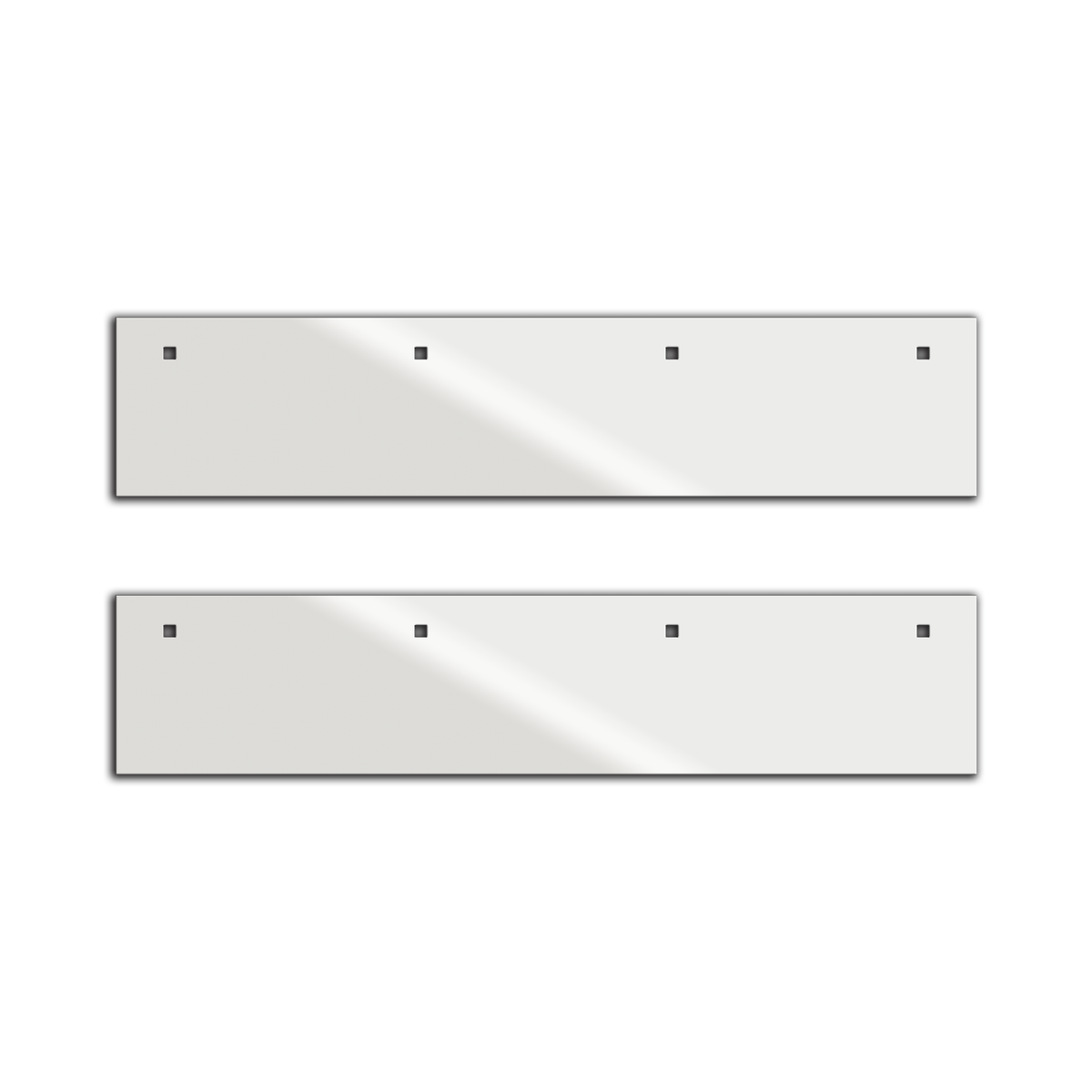 Top Flap Accent Stainless Steel Trims 5 X 24 Inches Pair Universal Fit