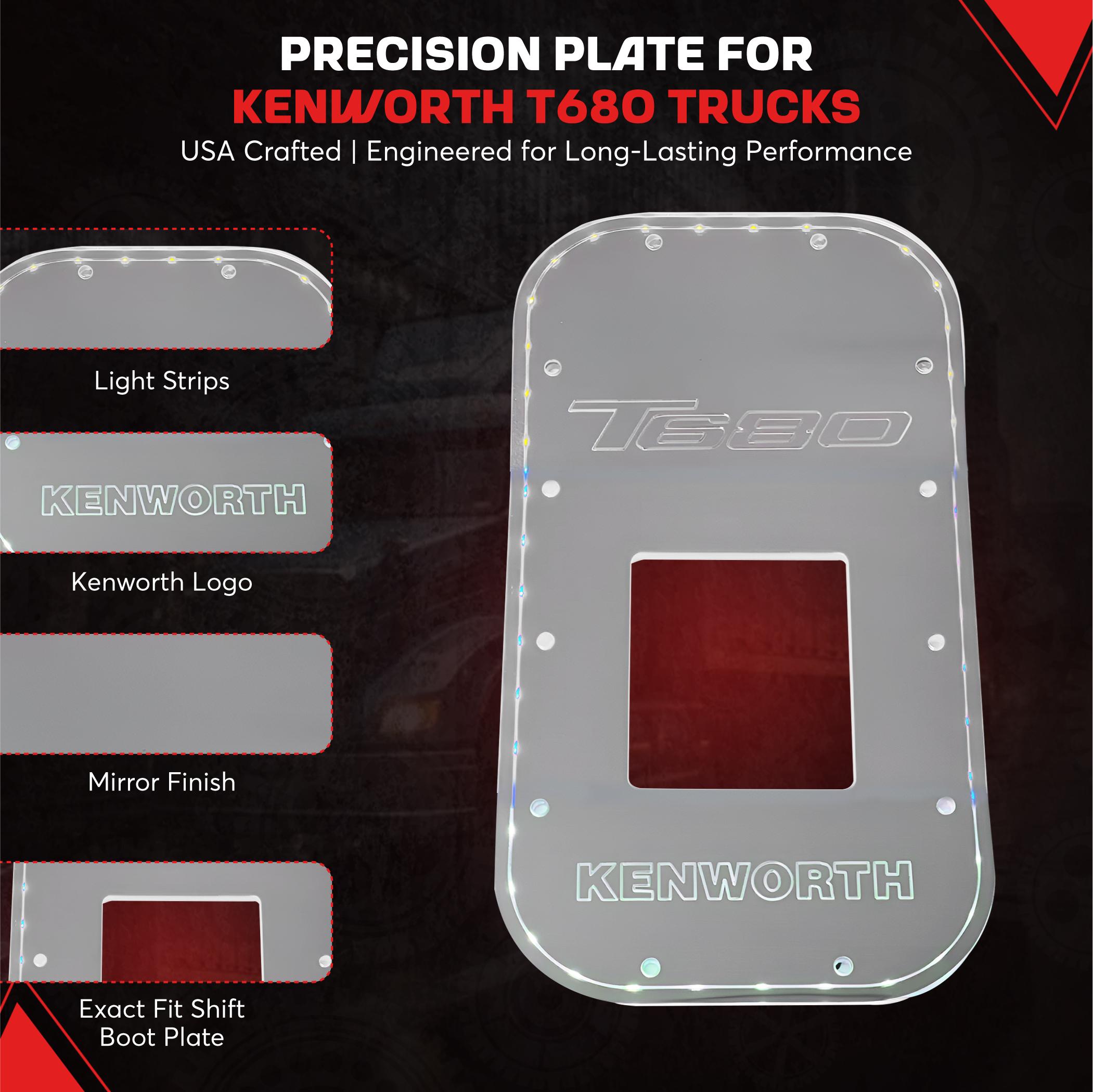 Exact Fit Replacement Shift Boot Plate KL Style Compatible with Kenworth T680