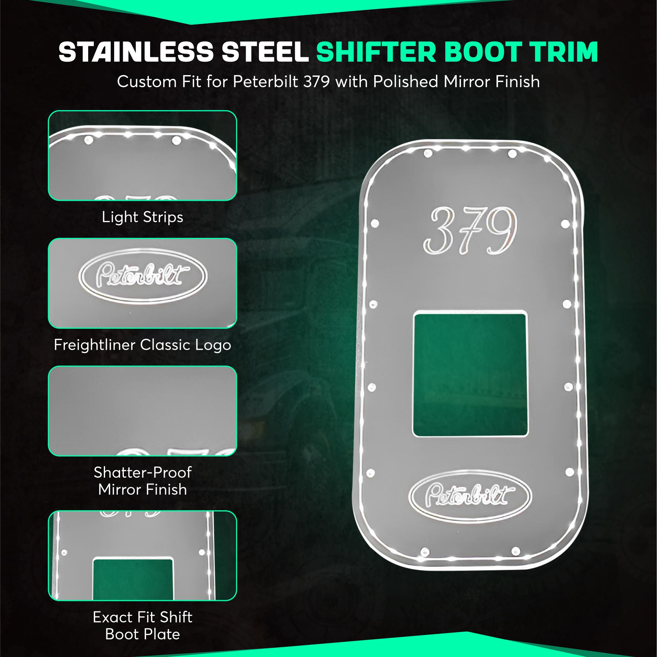 Peterbilt 379 Exact Fit Replacement Shift Boot Plate