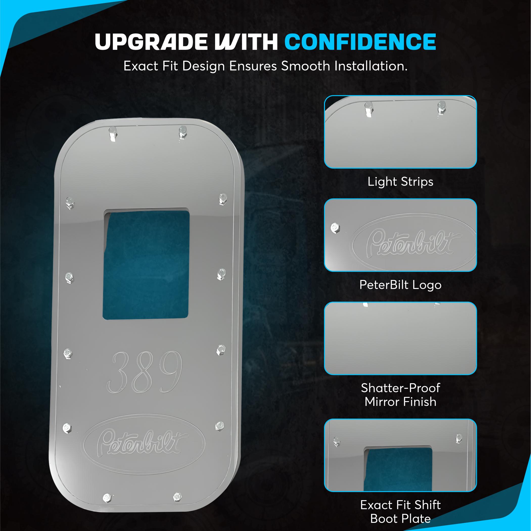 Peterbilt 389 Exact Fit Replacement Shift Boot Plate