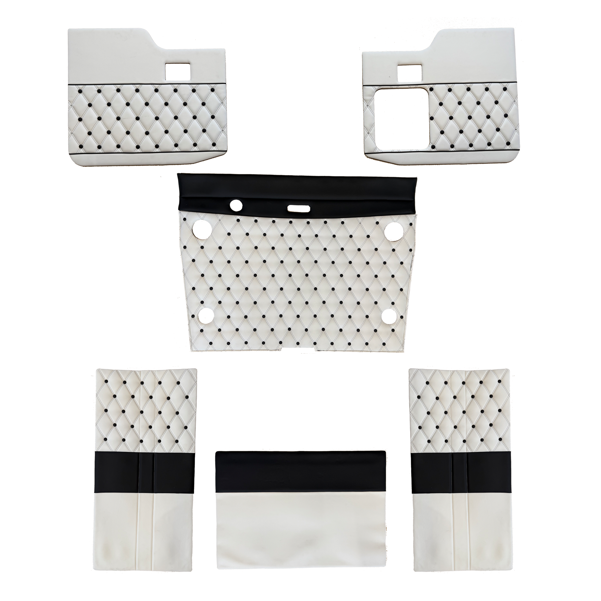 Day cab Upholstery Interior Kit compatible with Kenworth Model W900 T6 Day cab Upholstery Interior Kit compatible with Kenworth Model W900 T6
