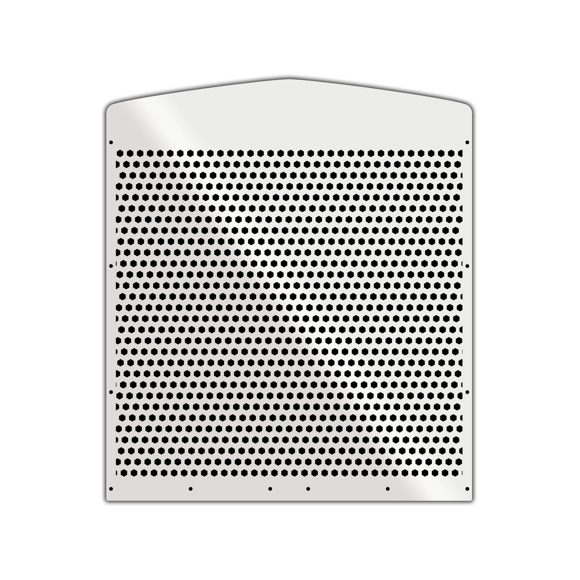 Diamond Laser Cut Stainless Steel Extended Hood Grill compatible with Kenworth W900L