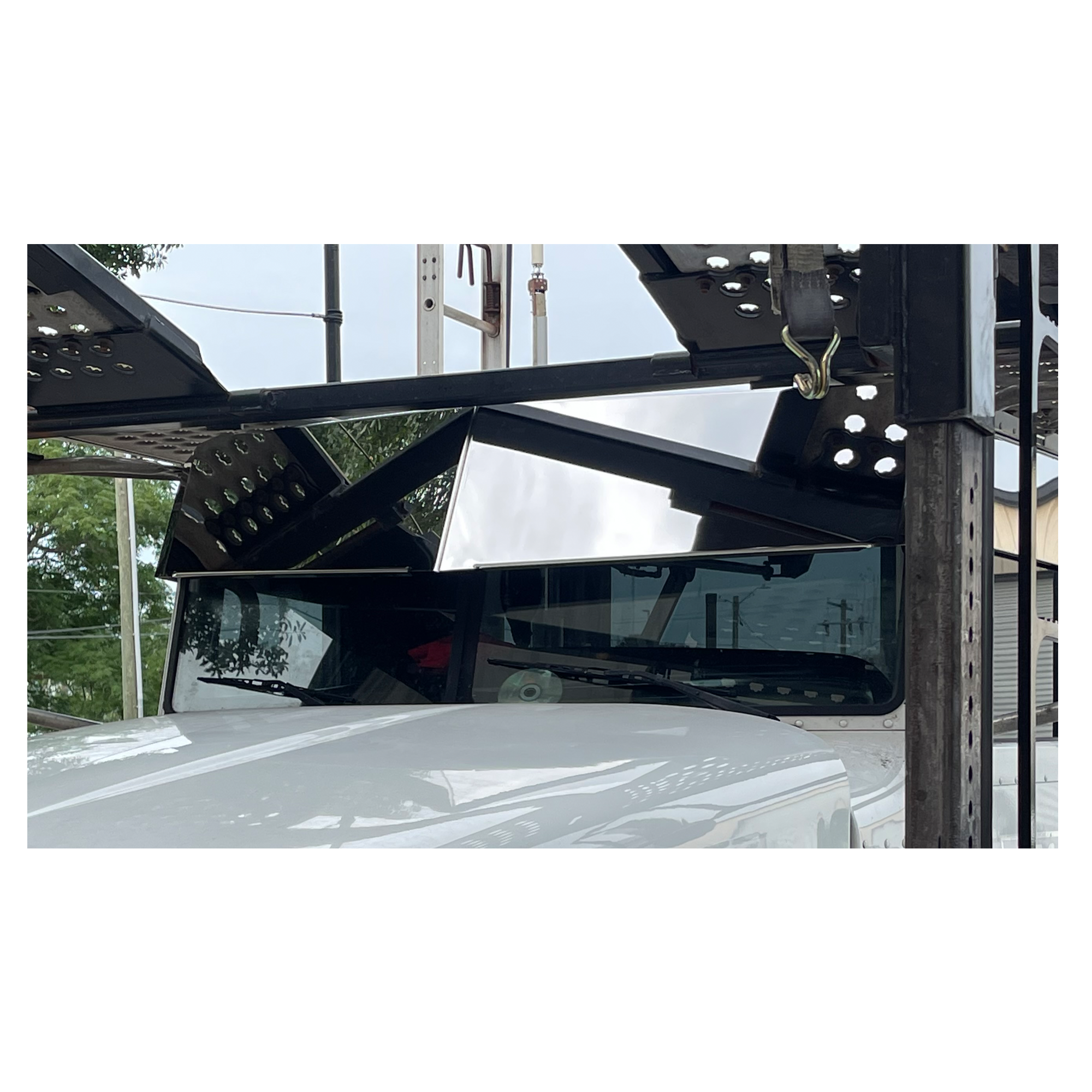 Peterbilt Visor13 inch Angry for 379 389 388 386 1995 and Up
