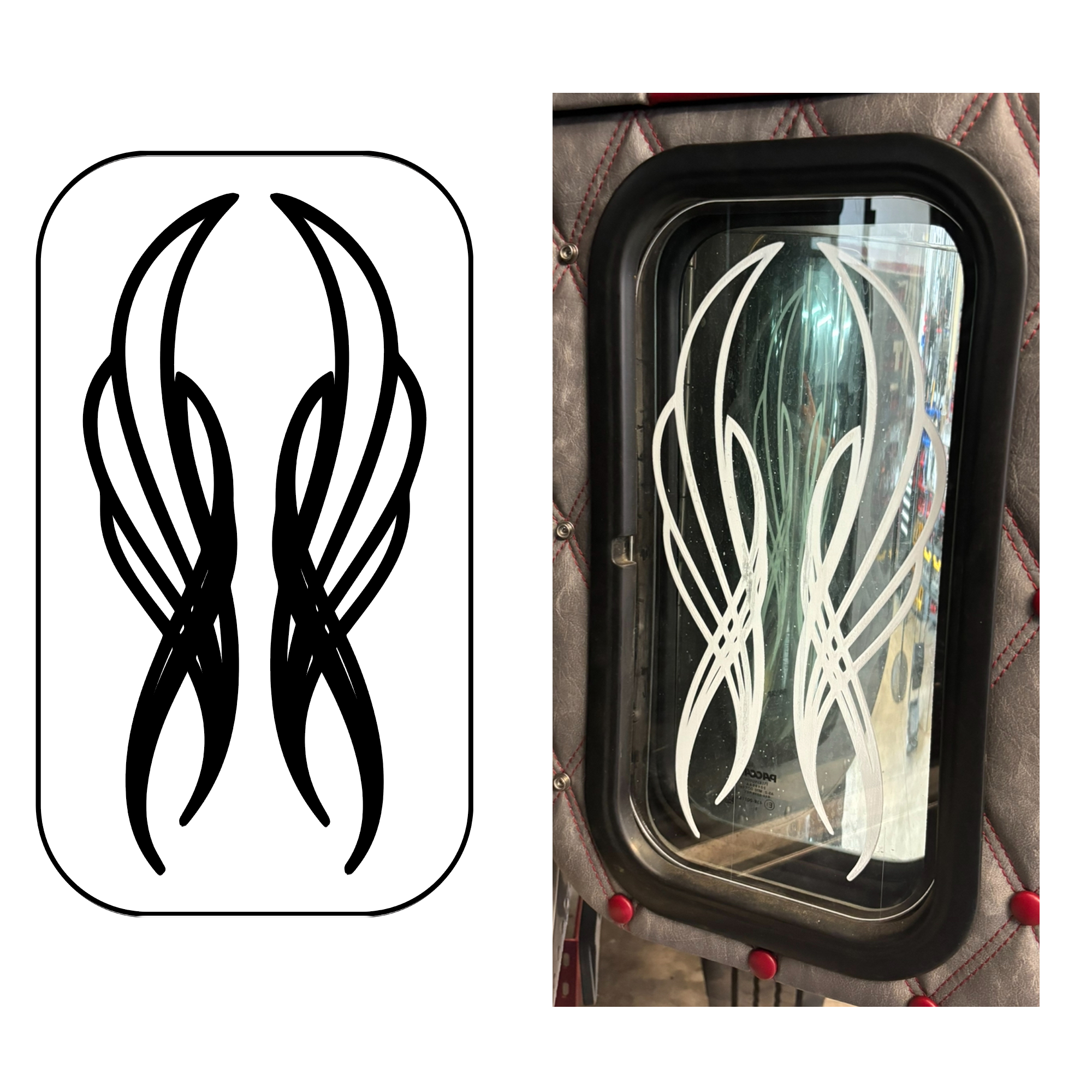 Peterbilt 365, 367, 386, 388, & 389 Passenger Door Glass