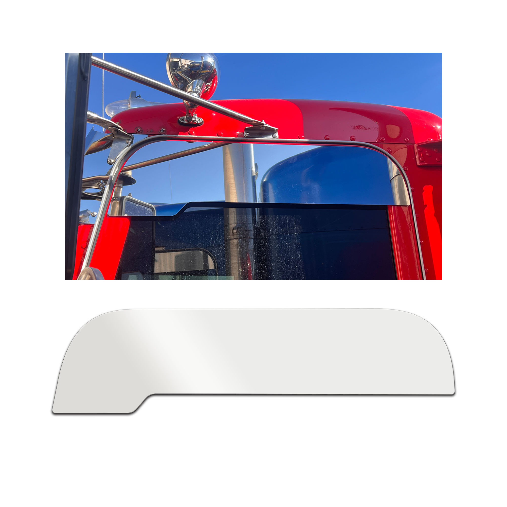 Peterbilt 379 99 and up 8 Inch MS Style Window Chops Set