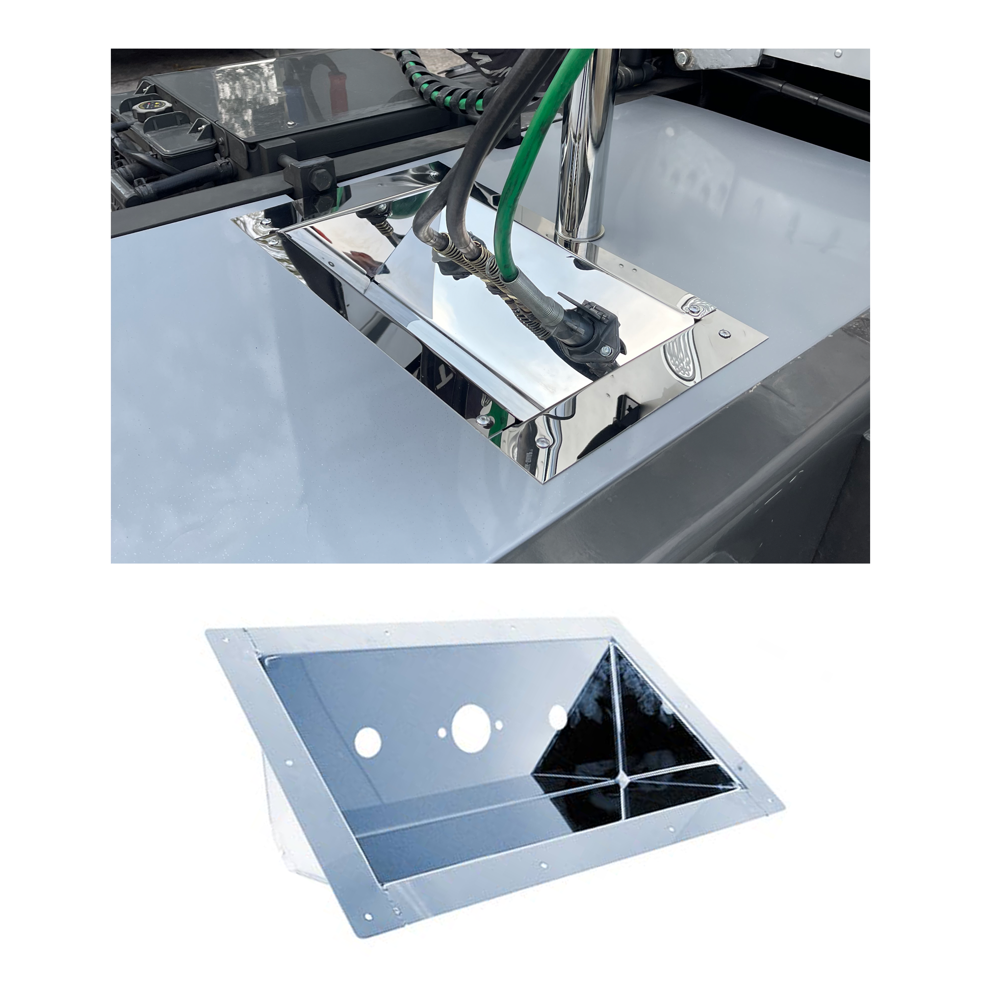 Air Line Box In Rail Style With Holes For Single Electric Plug Universal Fit