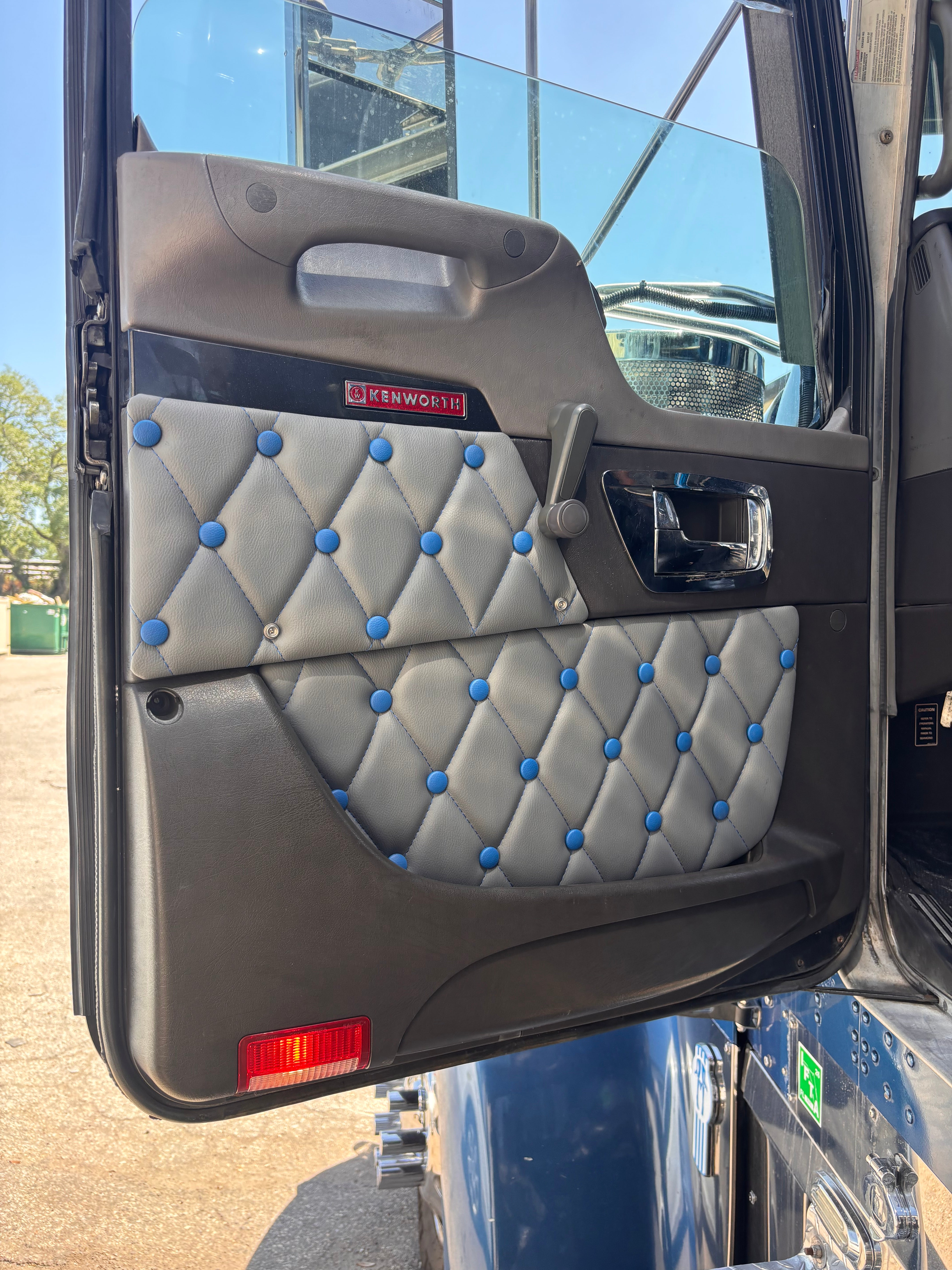 2007 And Up Leather Door Panel inserts Compatible with Kenworth W900 T