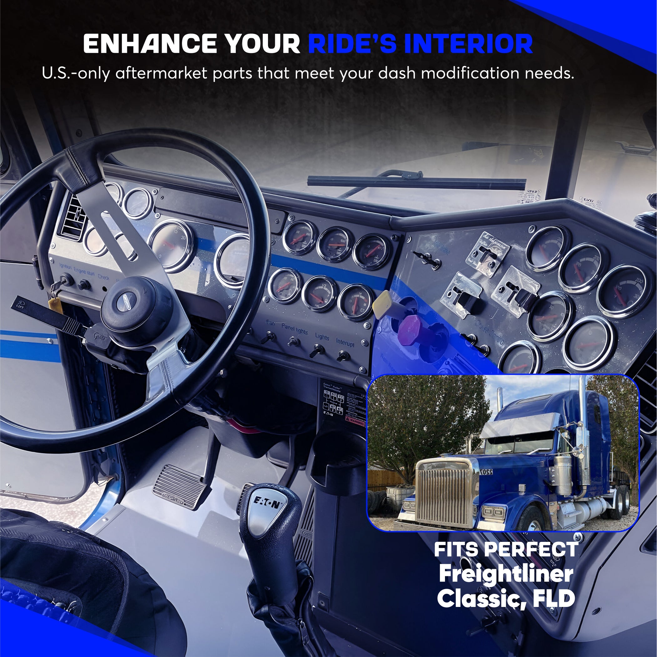 Freightliner Classic, FLD Dash Panel Trim Kit