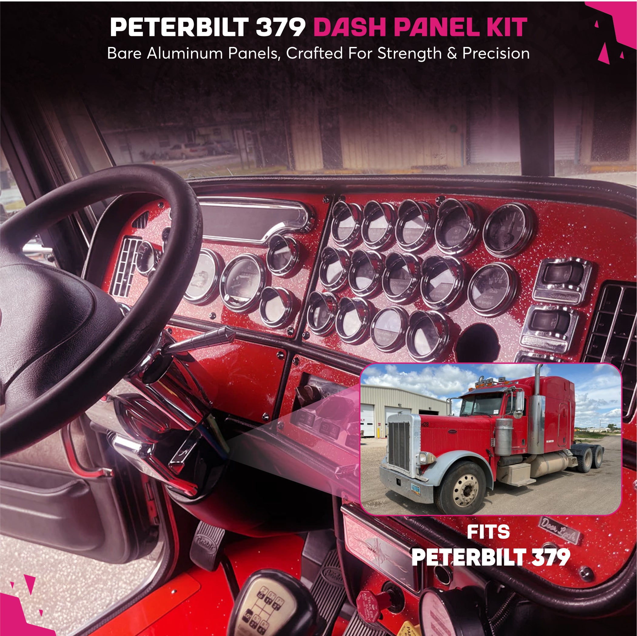 Peterbilt 379 Dash Panel Trim Kit