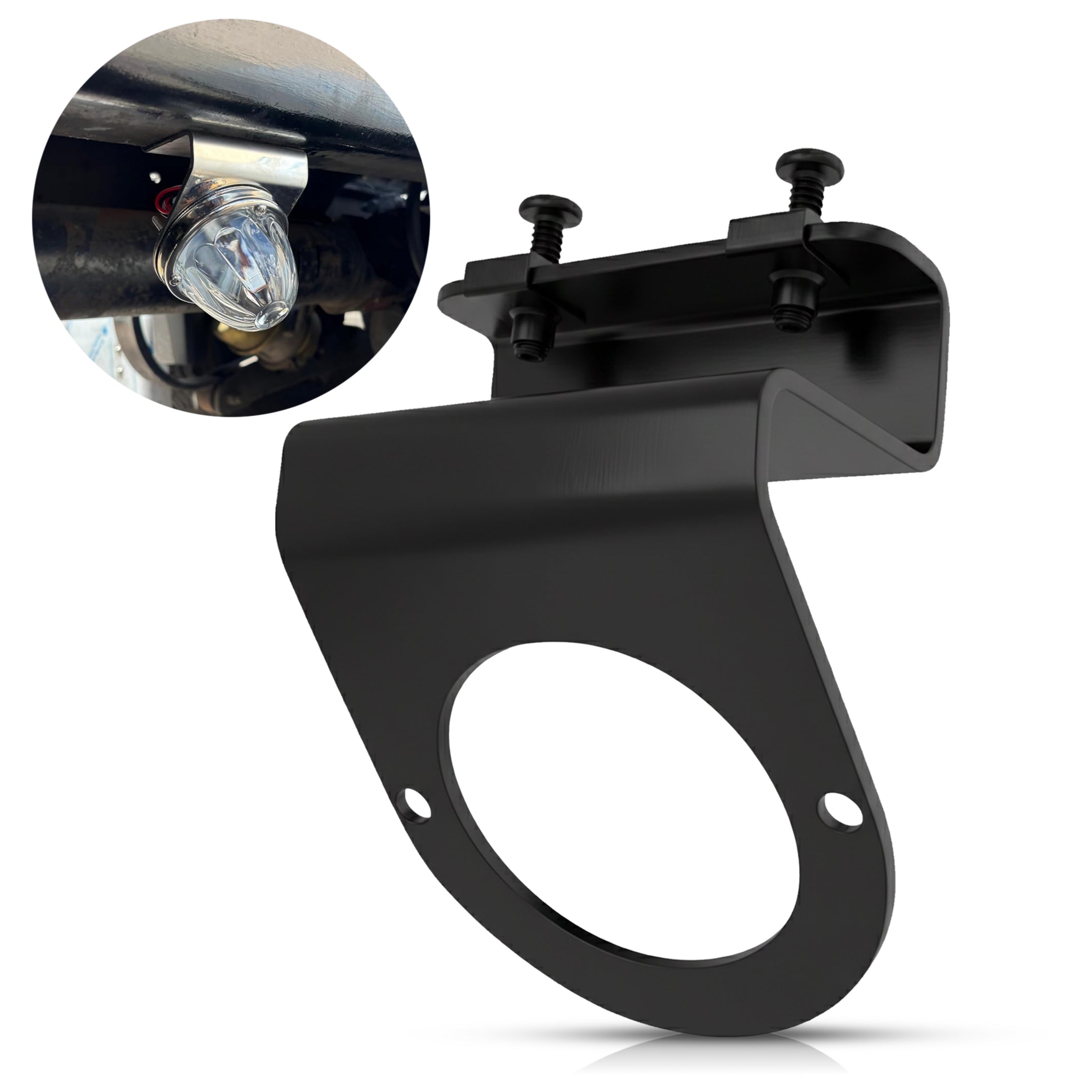 45 angle Bracket With Watermelon Light Hole Stainless Steel | Watermelon Light Not Included | Universal Fit