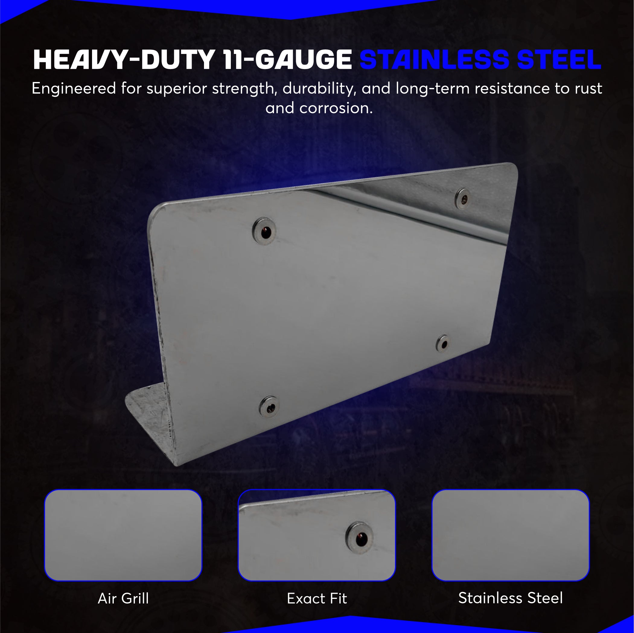 Bumper bracket single plate mount universal
