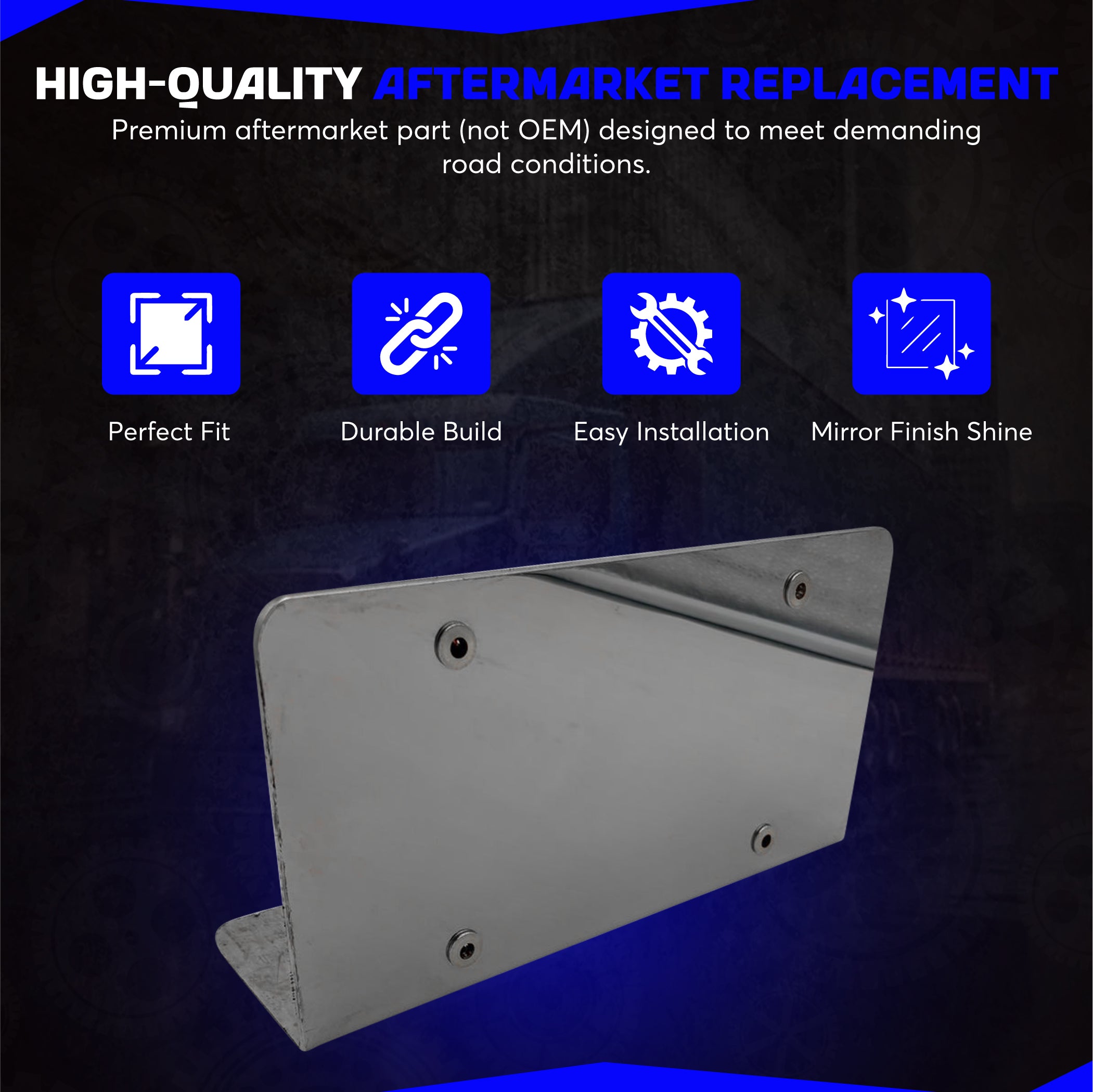 Bumper bracket single plate mount universal