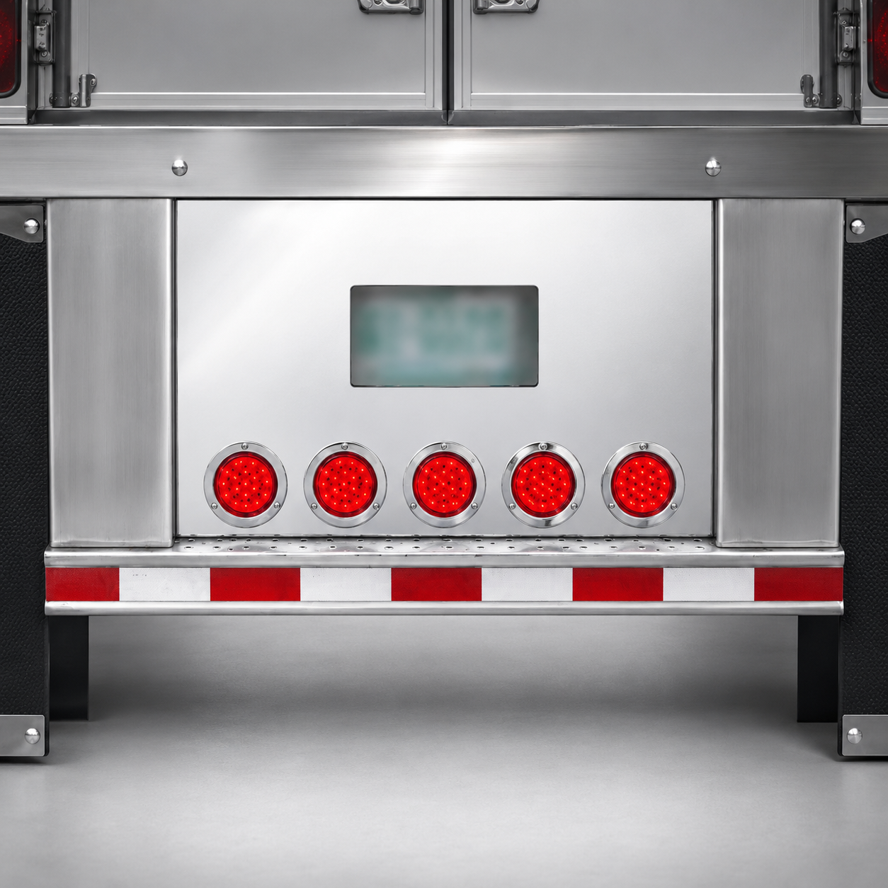 Trailer rear panel 20 3/4 tall by 37. 3/4 wide  stainless steel