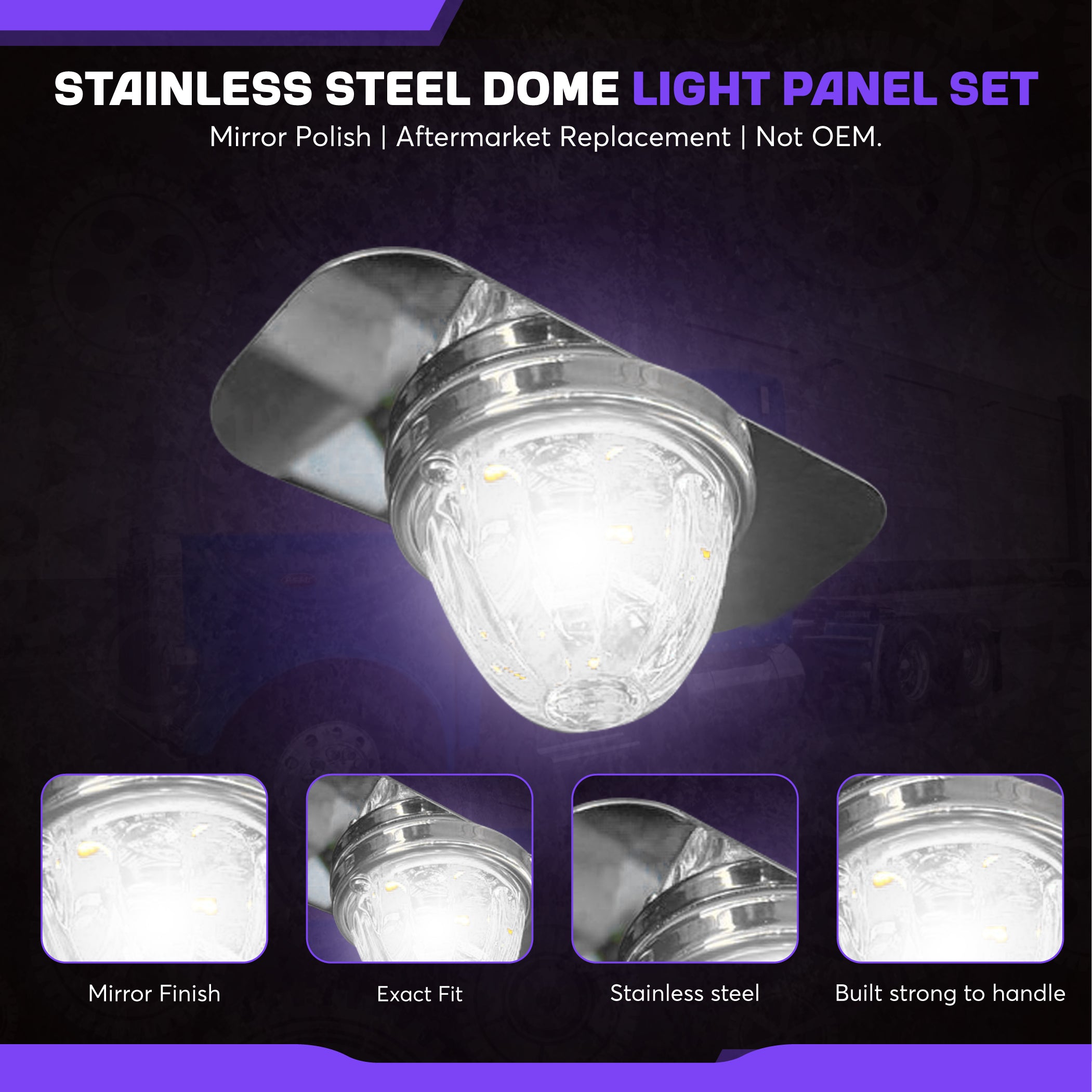 Cabin Dome Lights Compatible Kenworth T660 t600 W900