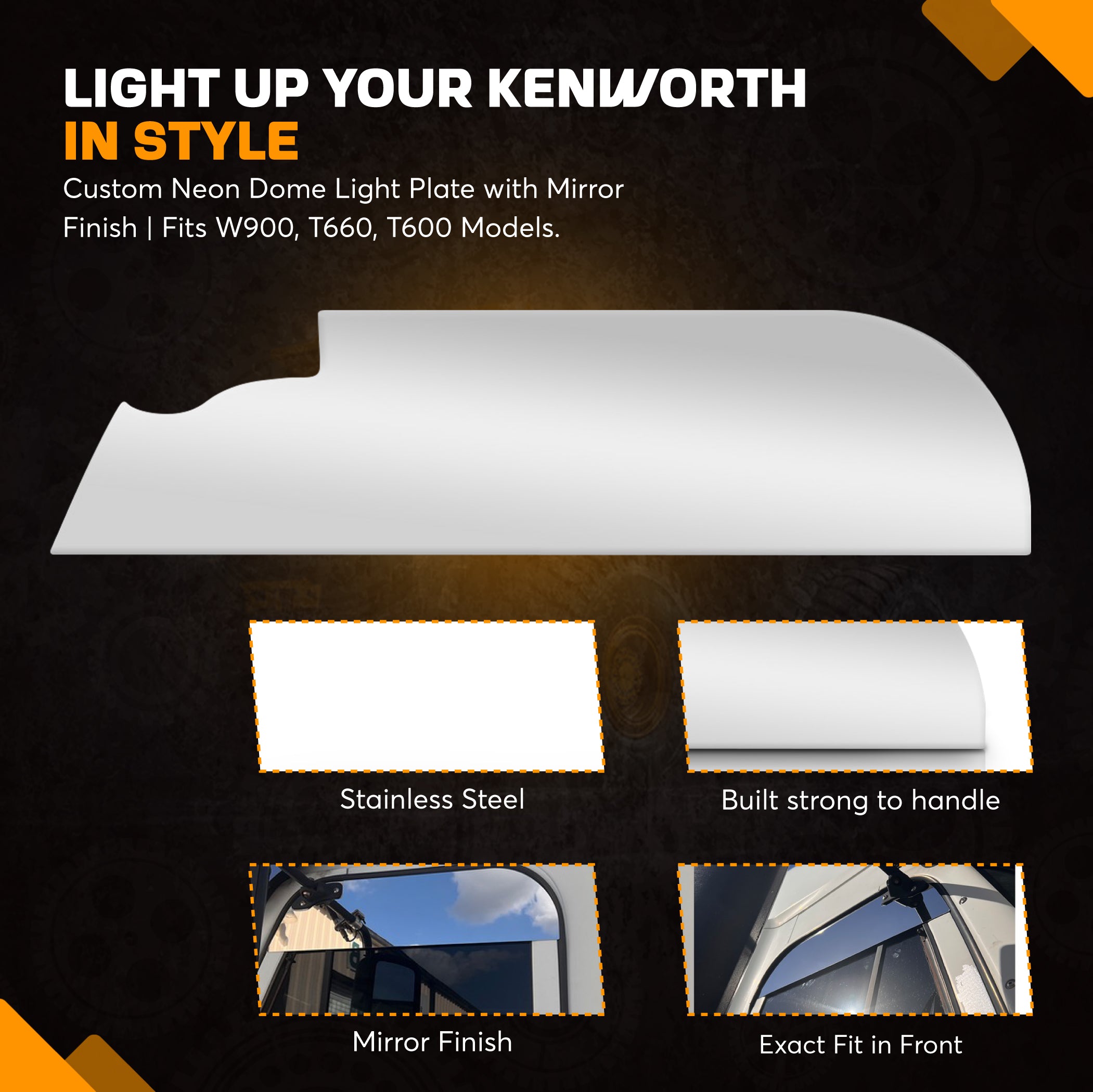 Freightliner Century Columbia Window Chops 8 Inch Set