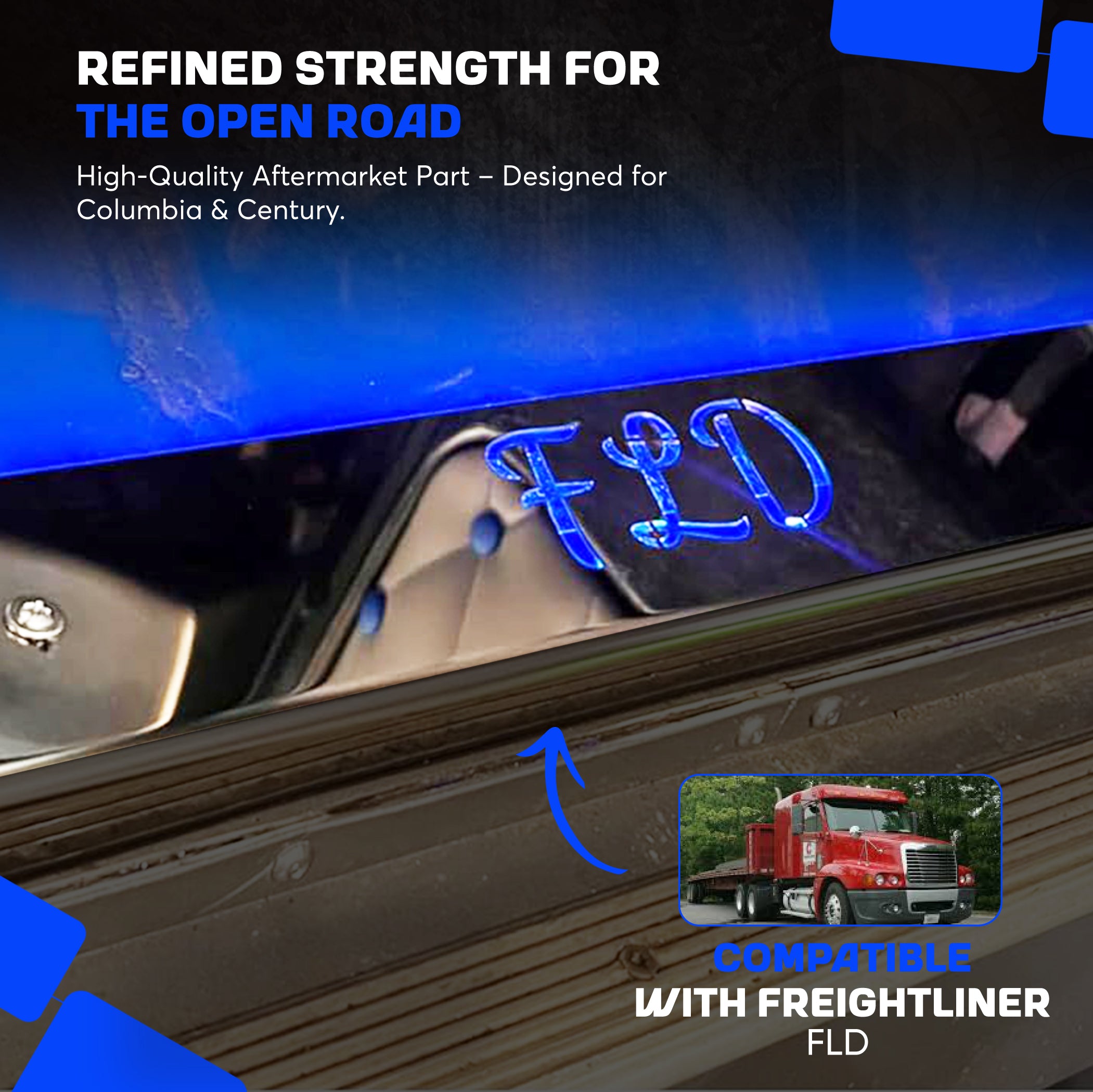 Freightliner FLD Lighted Door Trim Set