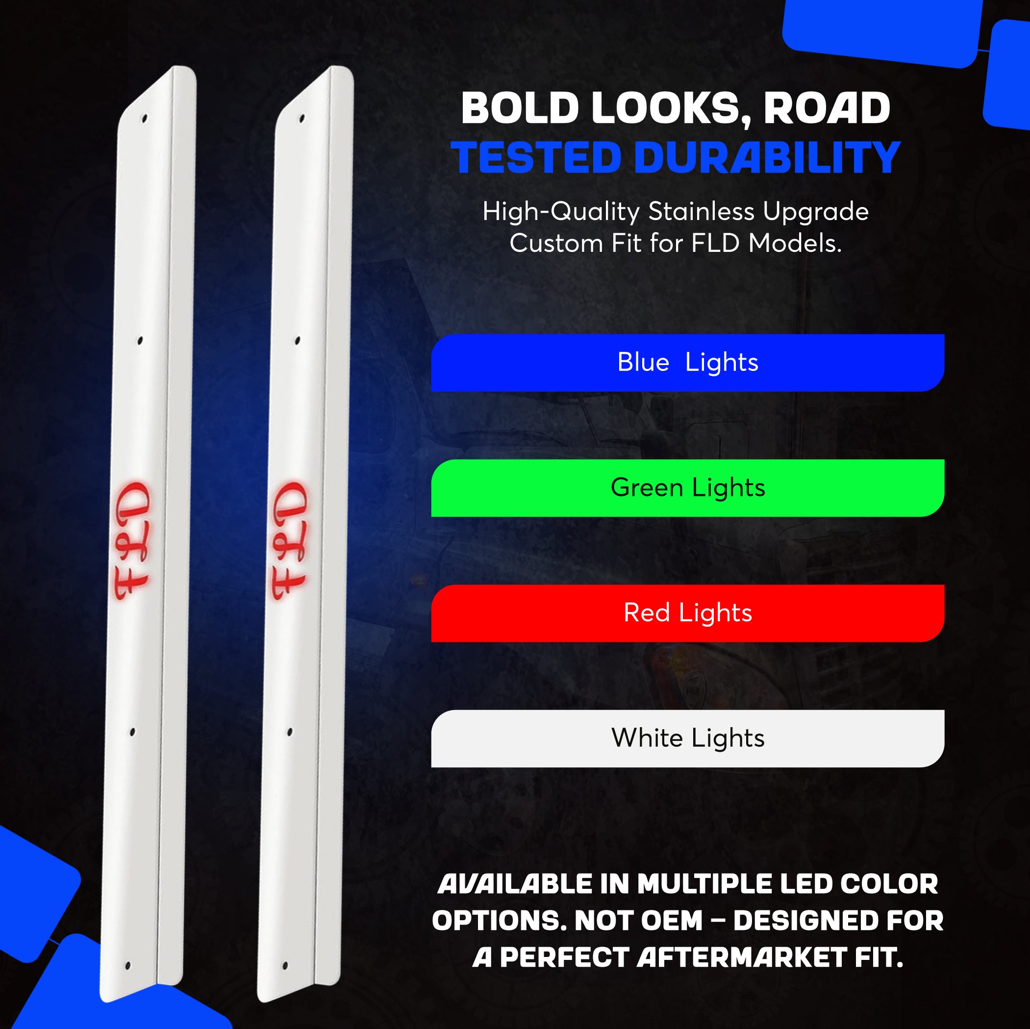Freightliner FLD Lighted Door Trim Set