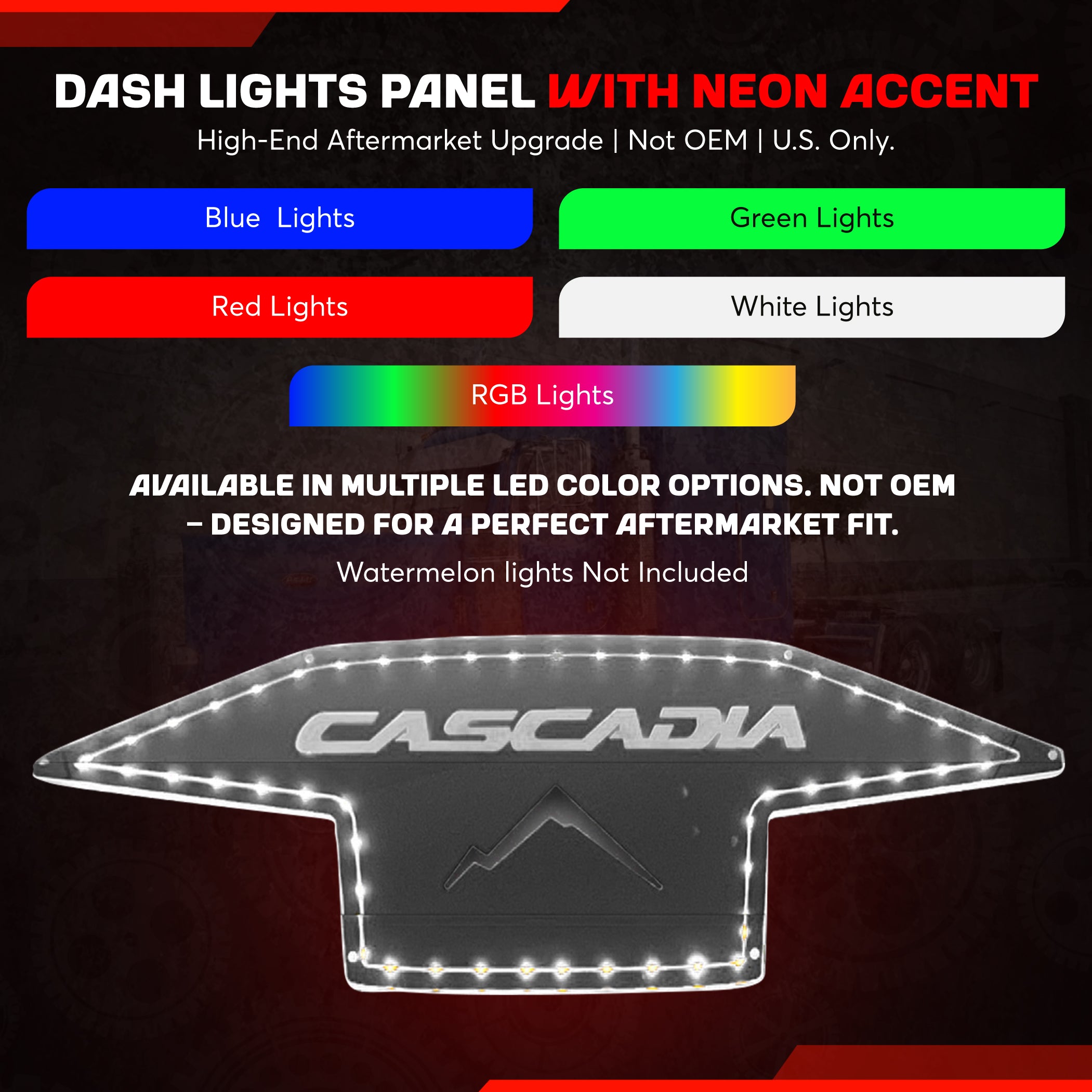 Freightliner Cascadia Dash Roof RGB Light With Control