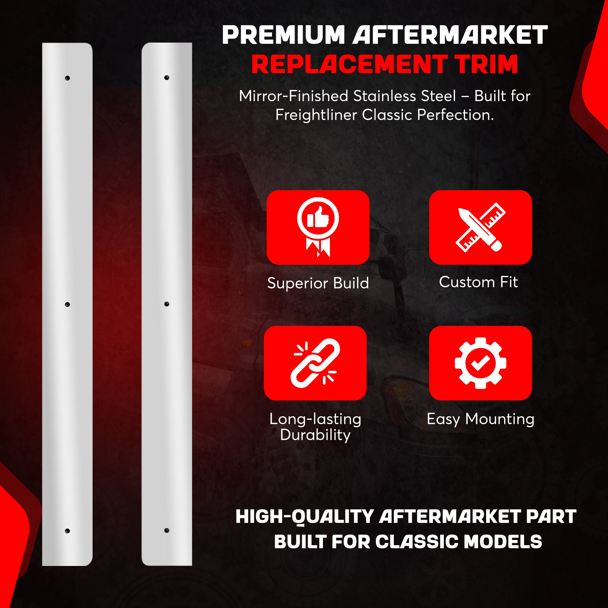 Freightliner Classic Door Trim Set