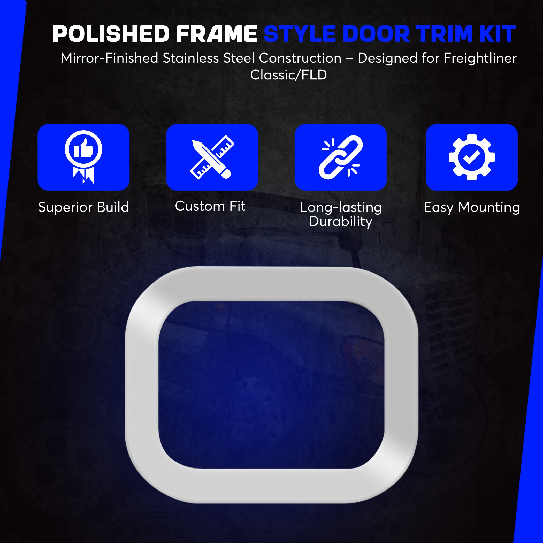 Freightliner Columbia, Century, Door Handle Trim Frame Style Set